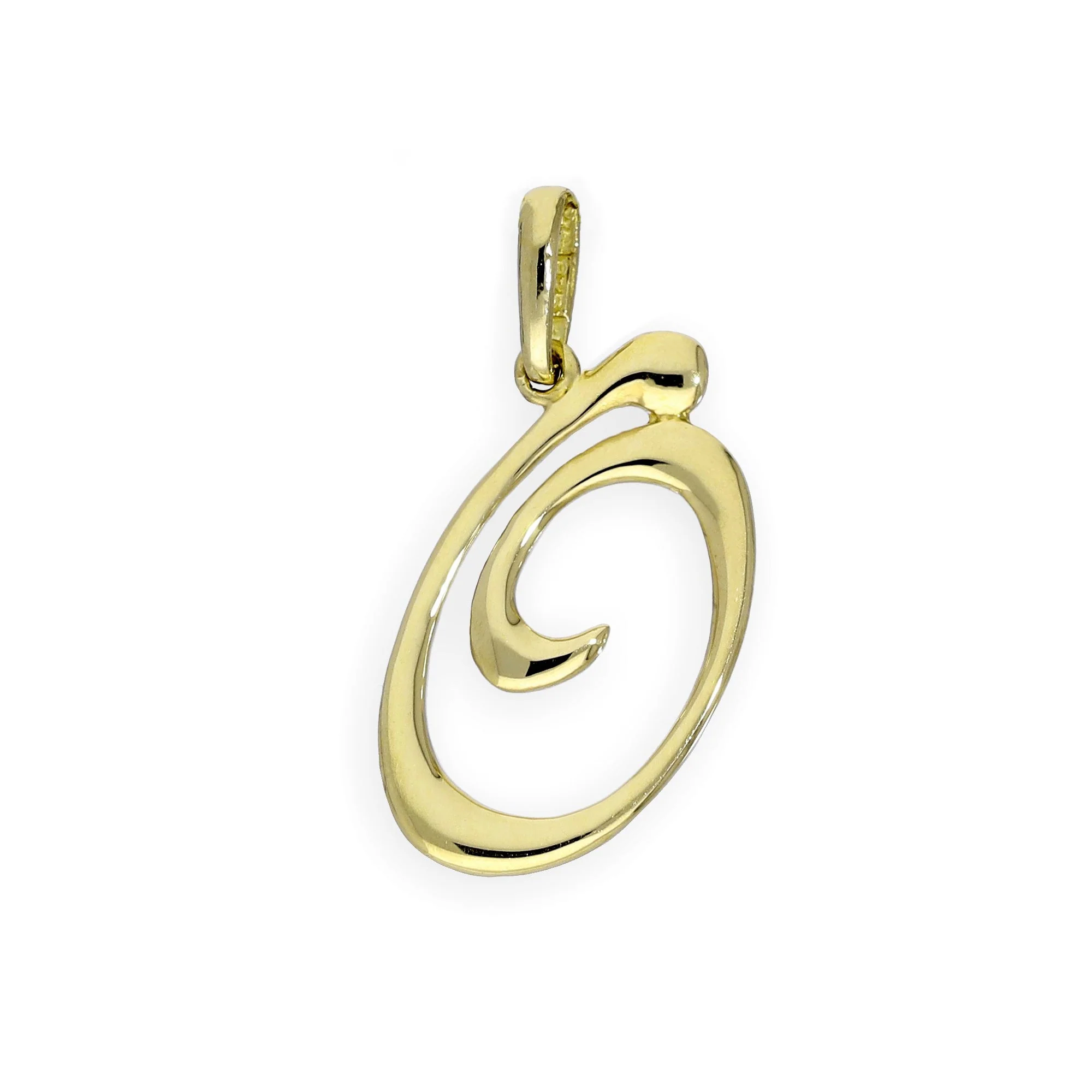 9ct Gold Fancy Calligraphy Script Letter Charms A - Z - Image 11