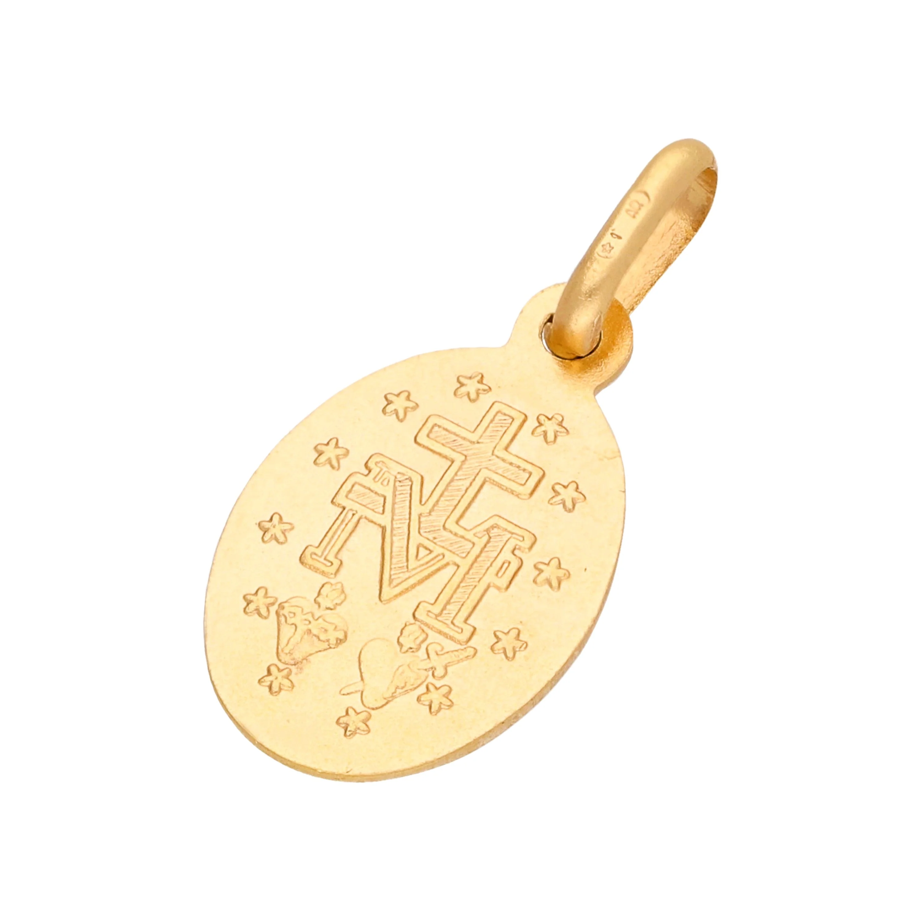 9ct Gold Miraculous Mary Charm - Image 2