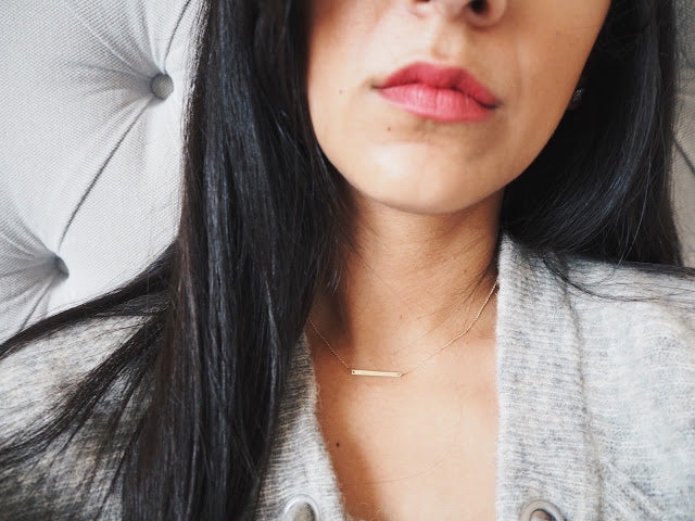 9ct Gold Thin ID Plate Necklace - Image 4