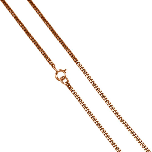 9ct Rose Gold Diamond Cut Curb Chain - Image 2