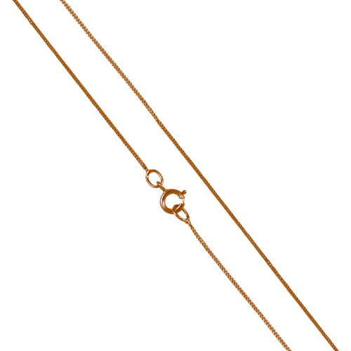9ct Rose Gold Diamond Cut Curb Chain - Image 4