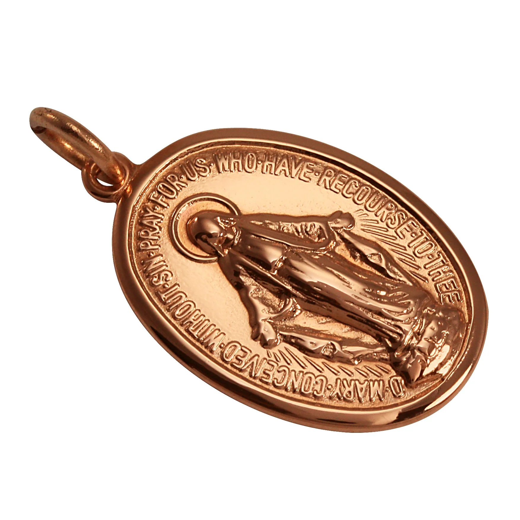 9ct Rose Gold Medal of the Immaculate Conception - Image 3