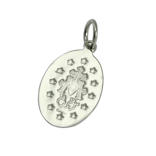 9ct White Gold Miraculous Medal - Image 3