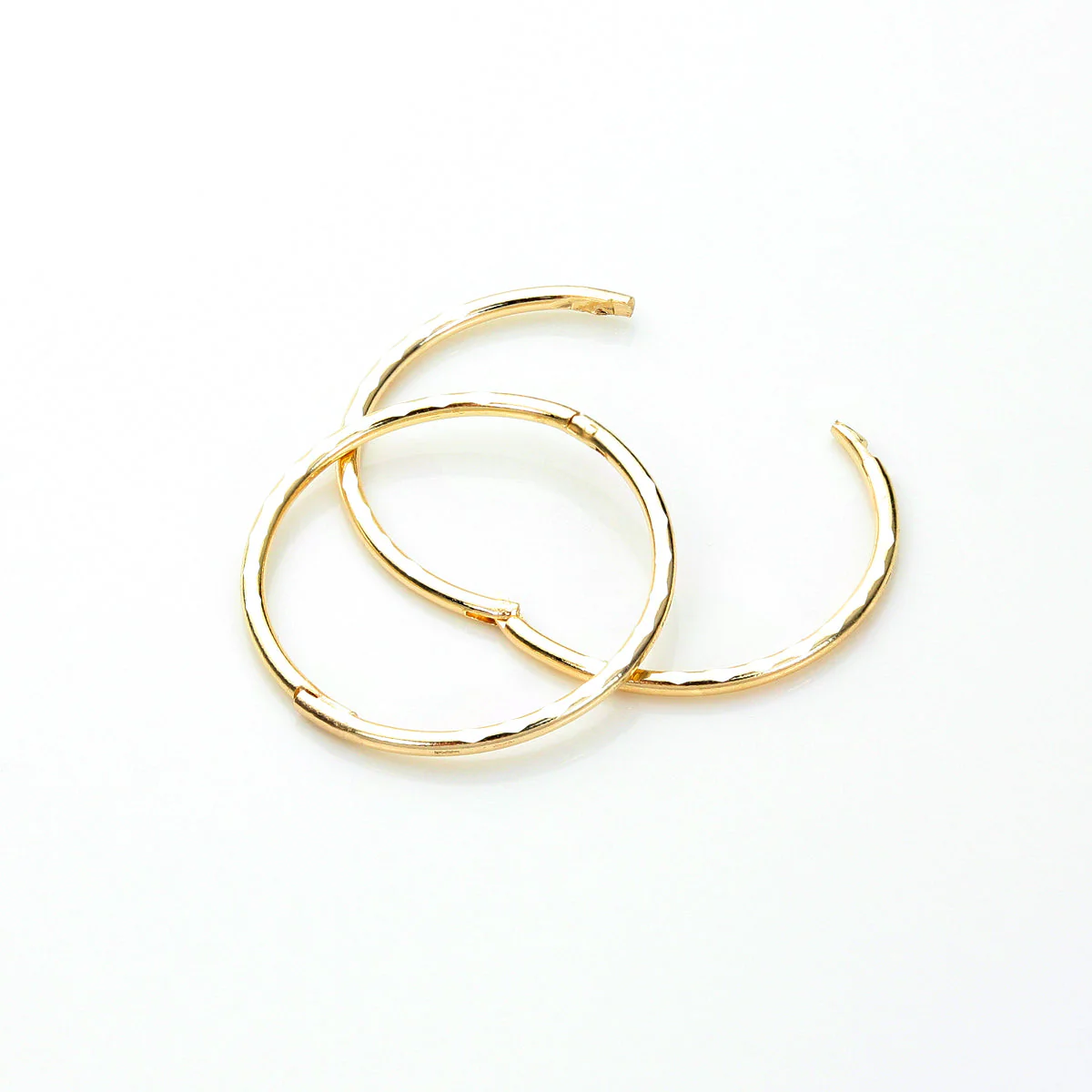 9ct Yellow Gold Hoop Earrings - Image 10