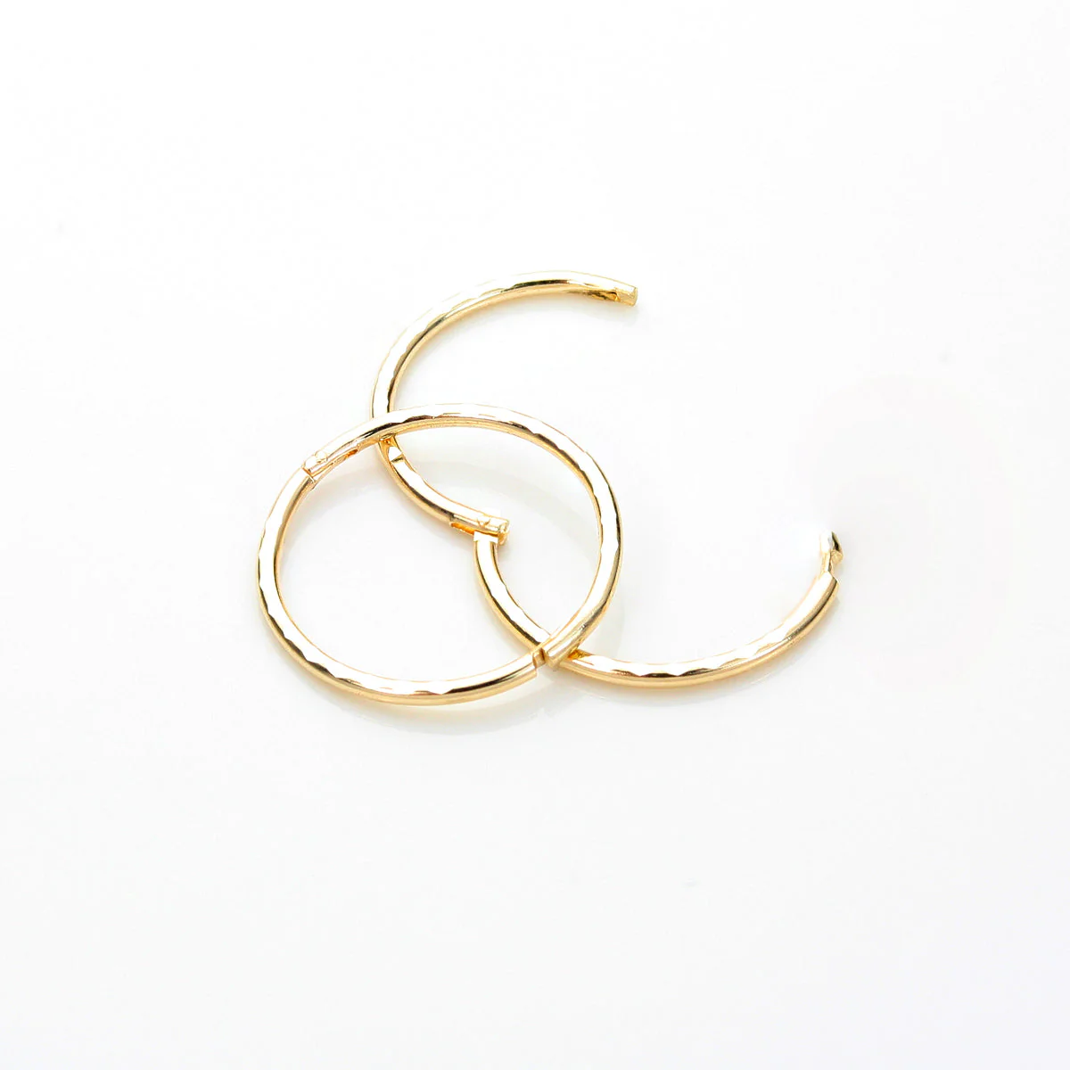 9ct Yellow Gold Hoop Earrings - Image 4