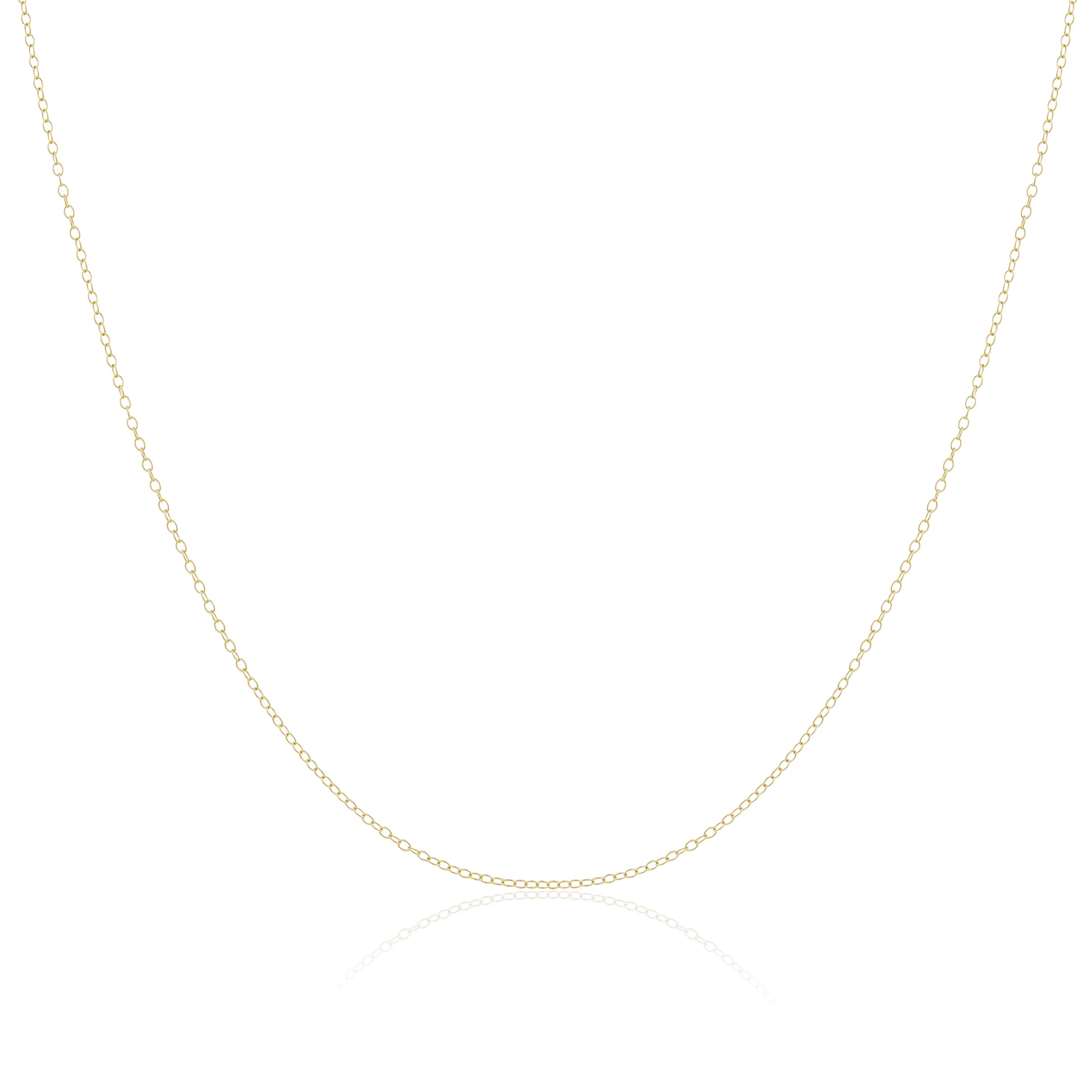 9ct Yellow Gold Trace Chain 16 - 18 Inches