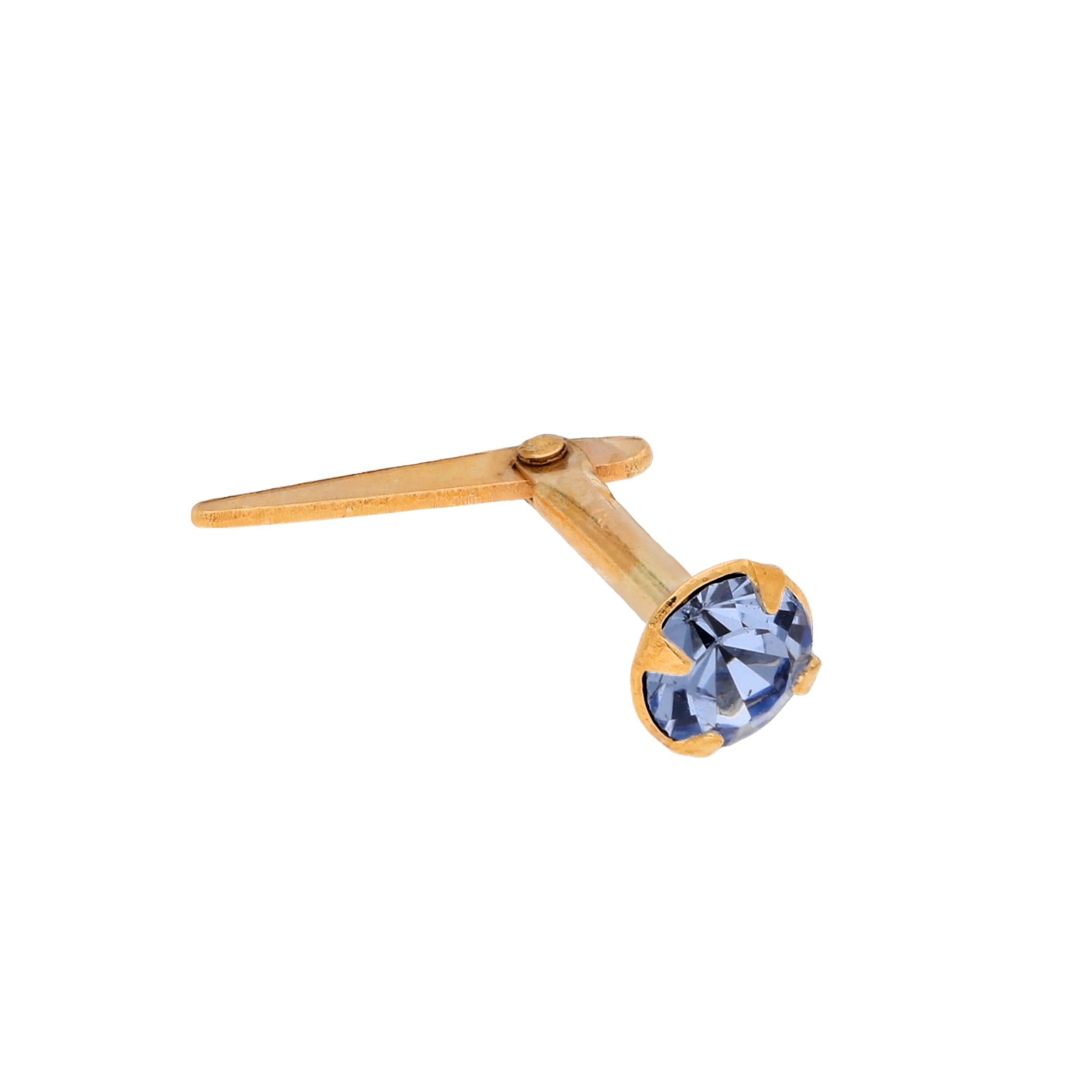 Andralok 9ct Yellow Gold CZ 3mm Nose Stud - Image 12