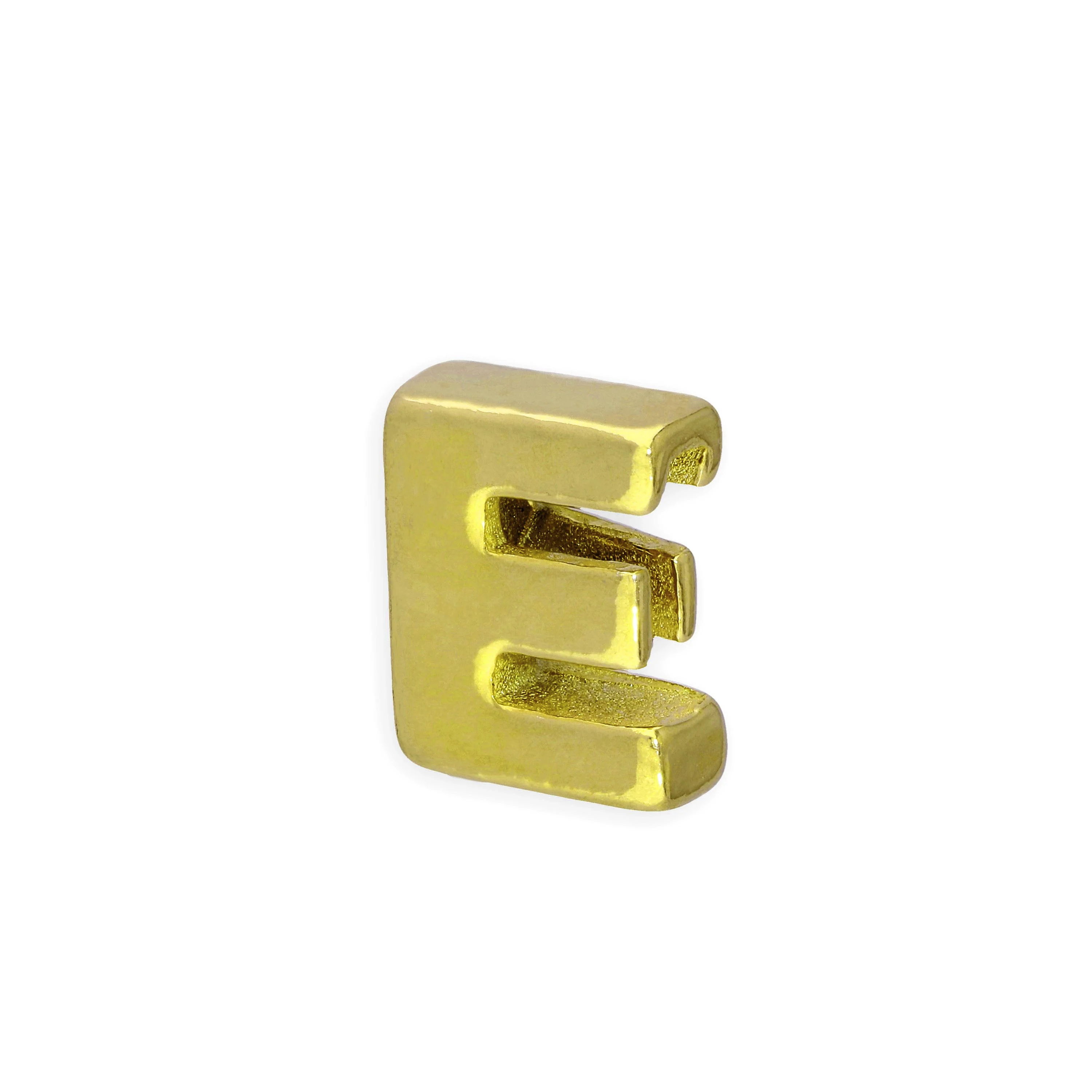 Gold Plated Sterling Silver Alphabet Letter Threader Bead Charm A - Z - Image 9