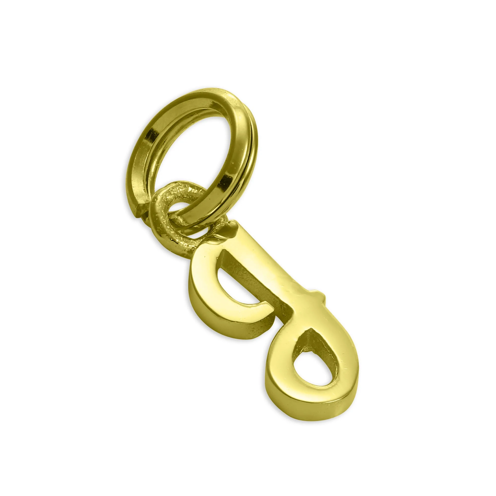 Gold Plated Sterling Silver Script Letter Charm A- Z - Image 14