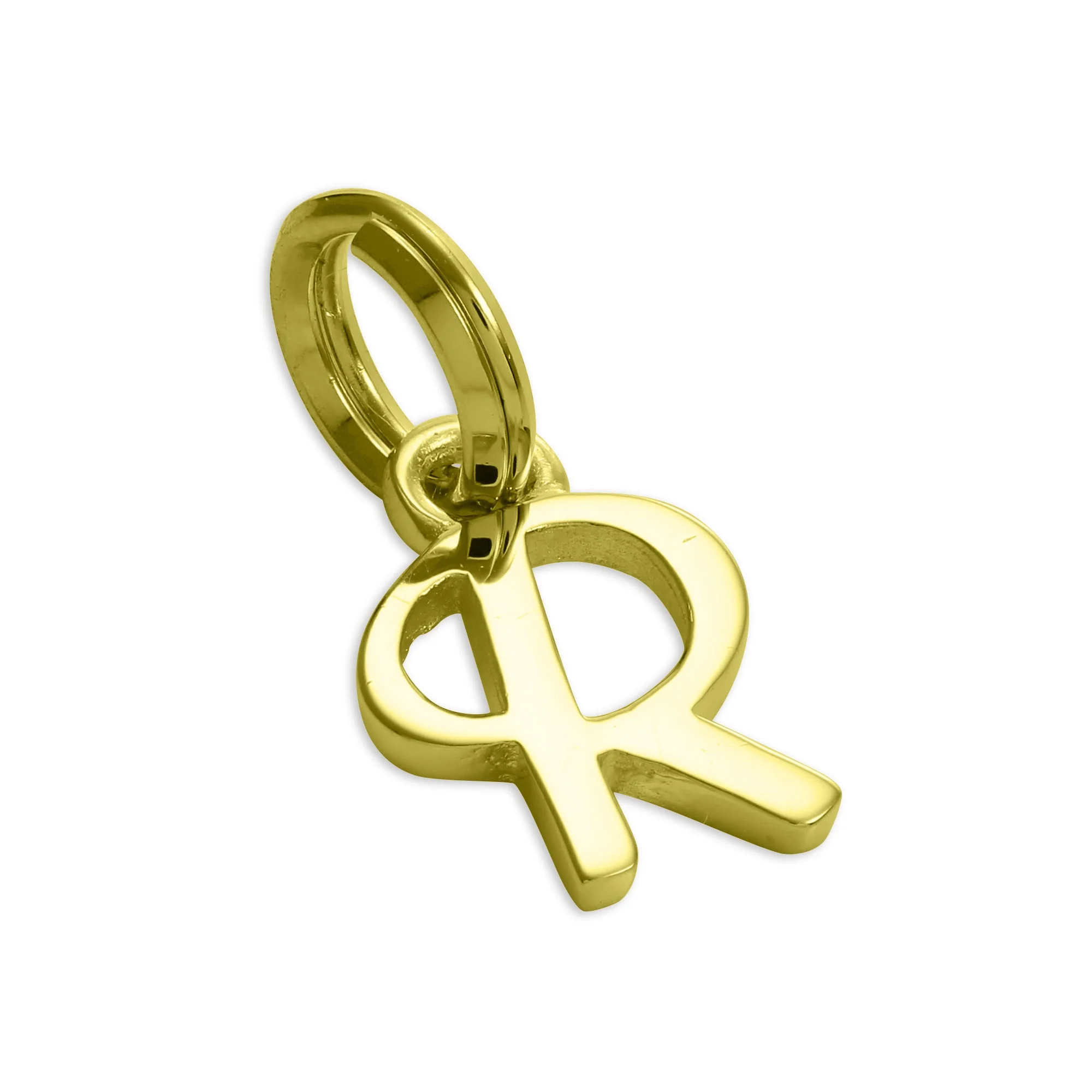 Gold Plated Sterling Silver Script Letter Charm A- Z - Image 16