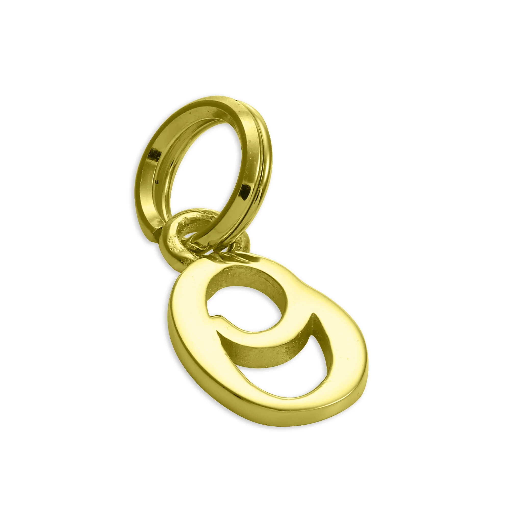 Gold Plated Sterling Silver Script Letter Charm A- Z - Image 17