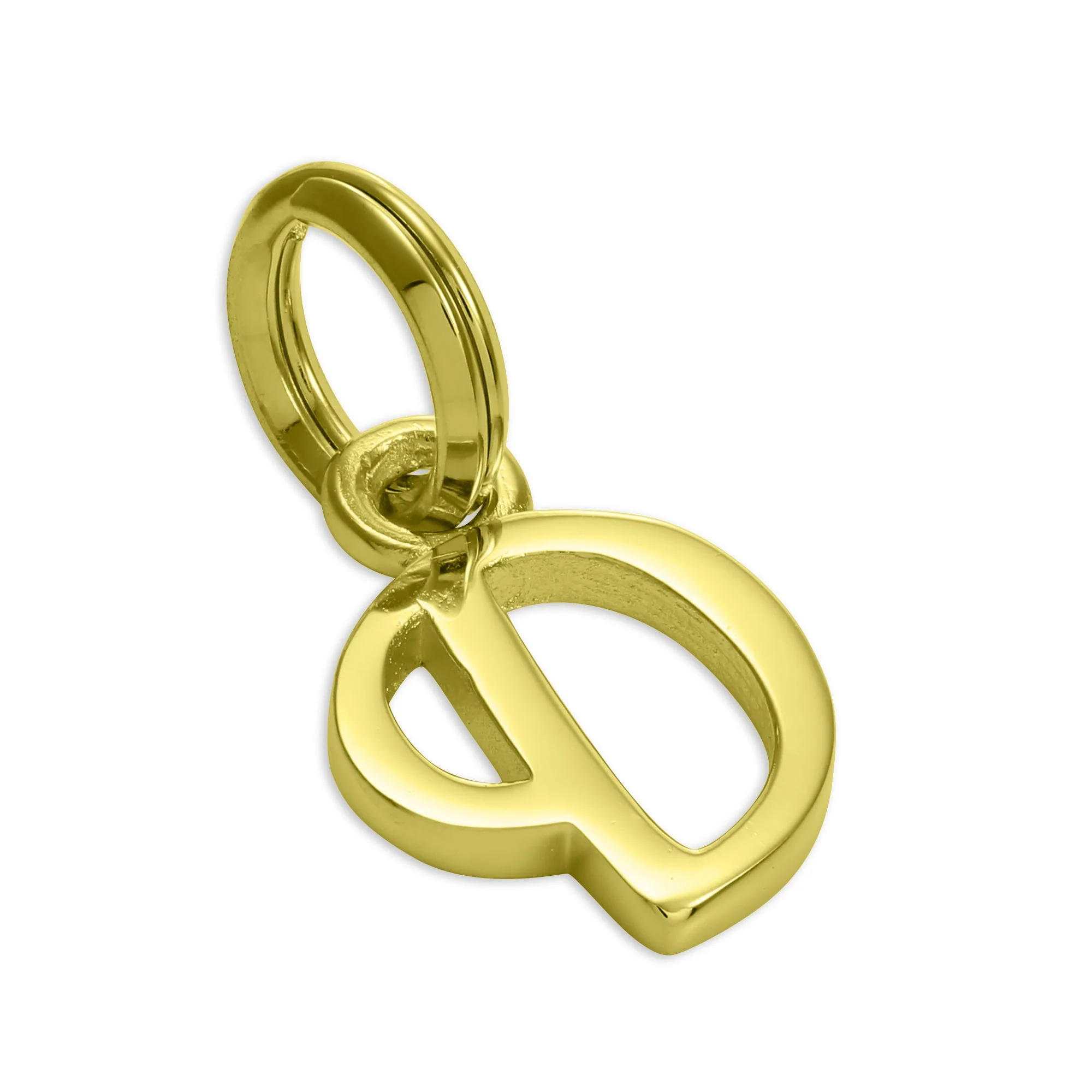 Gold Plated Sterling Silver Script Letter Charm A- Z - Image 23