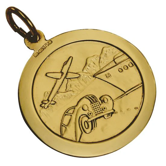 Gold St Christopher Pendant - Image 2