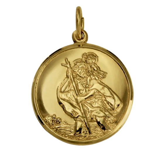 Gold St Christopher Pendant - Image 5