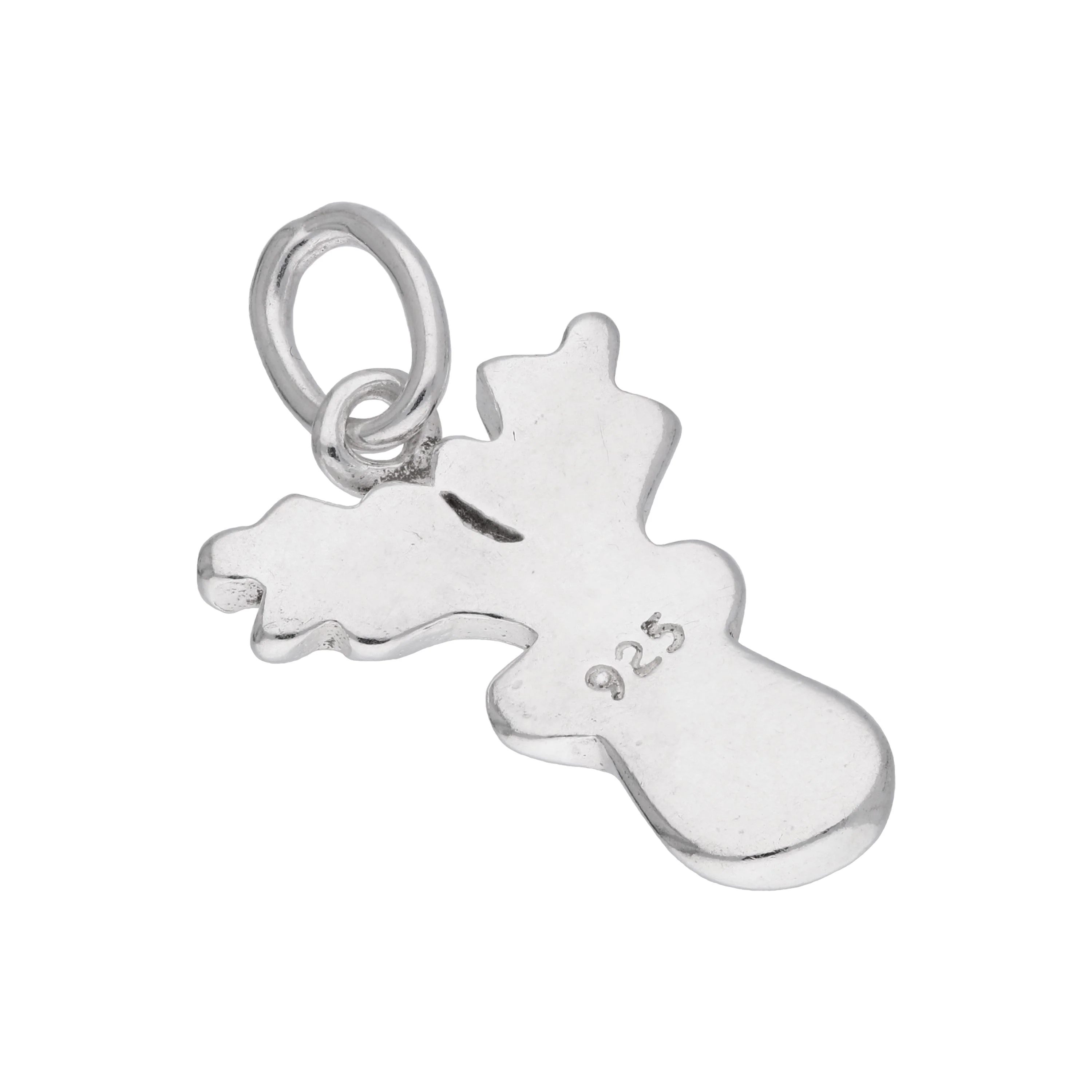 Sterling Silver Red Nose Reindeer Enamel Charm - Image 2