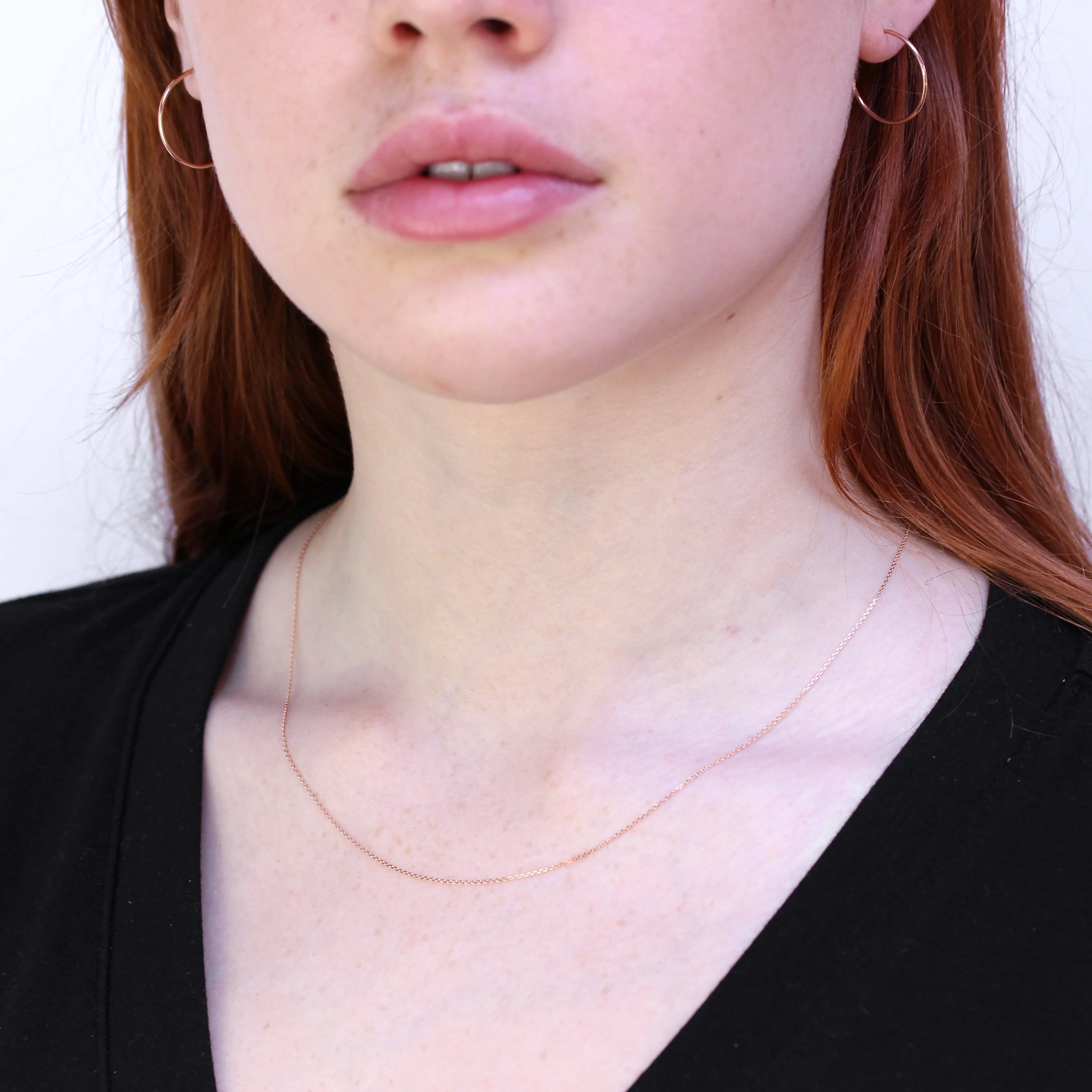 Light 9ct Rose Gold Belcher Chain 16 - 20 Inches - Image 2
