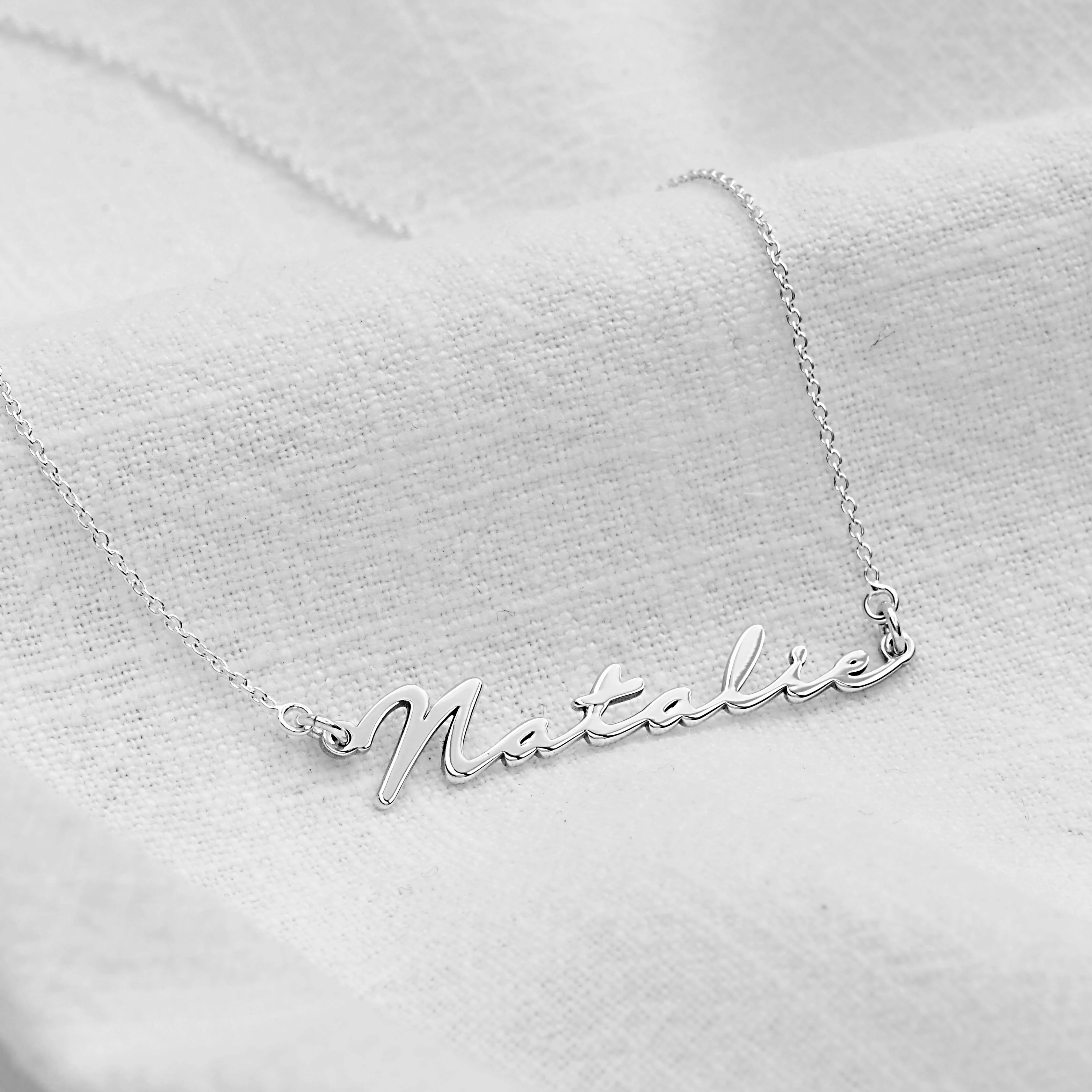 Personalised Sterling Silver Name Necklace - Image 3