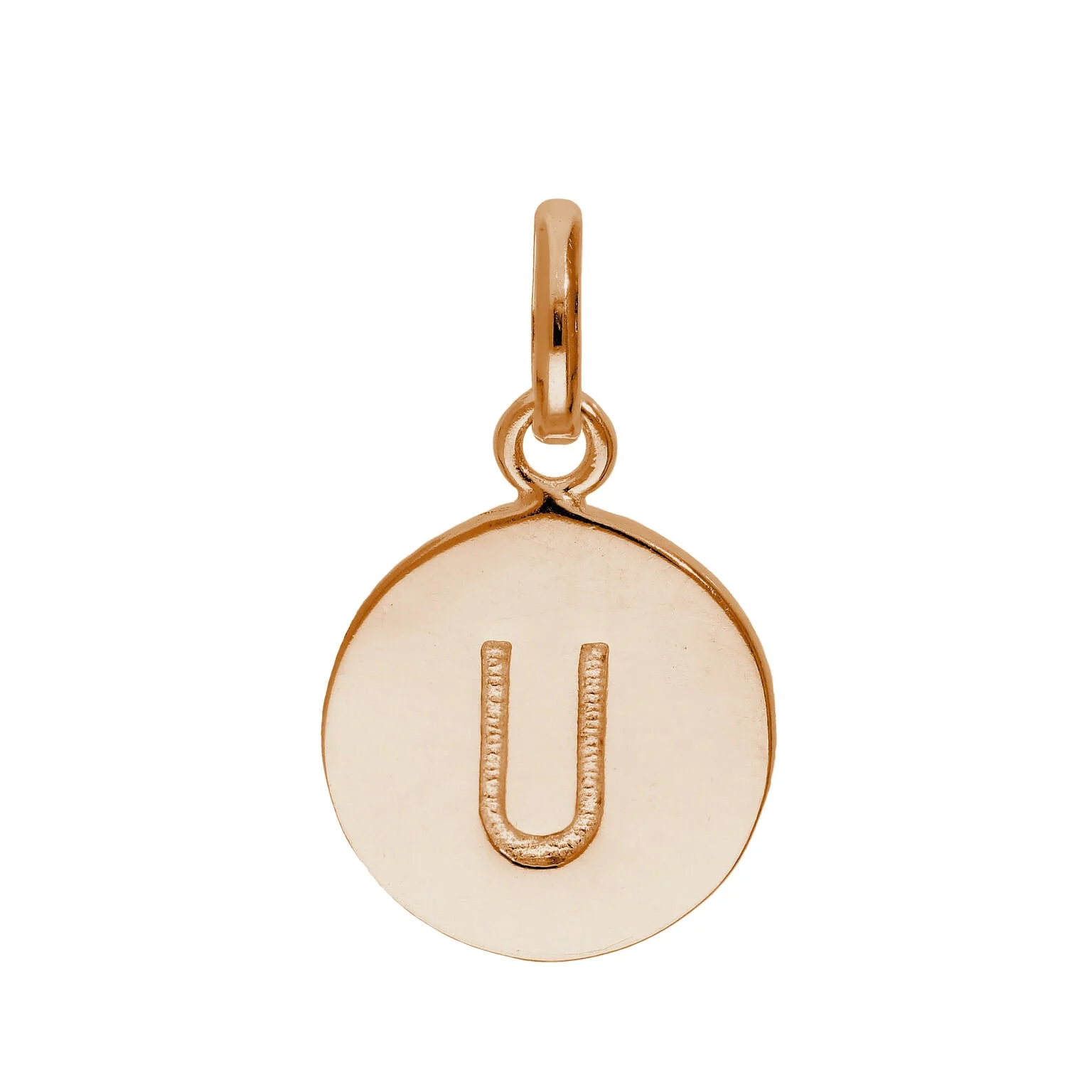 Rose Gold Plated Sterling Silver Engravable Letter A-Z Charm - Image 16