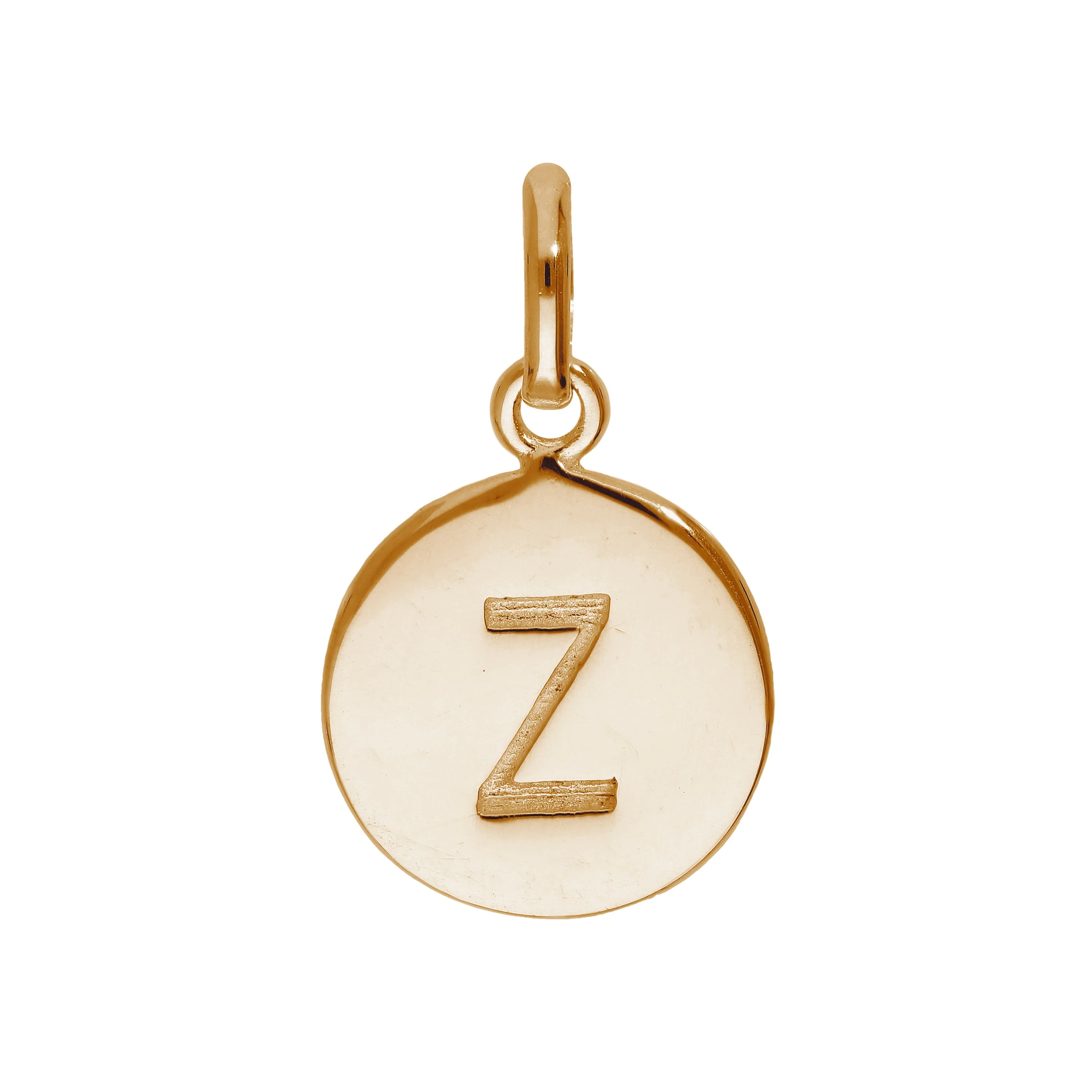 Rose Gold Plated Sterling Silver Engravable Letter A-Z Charm - Image 17
