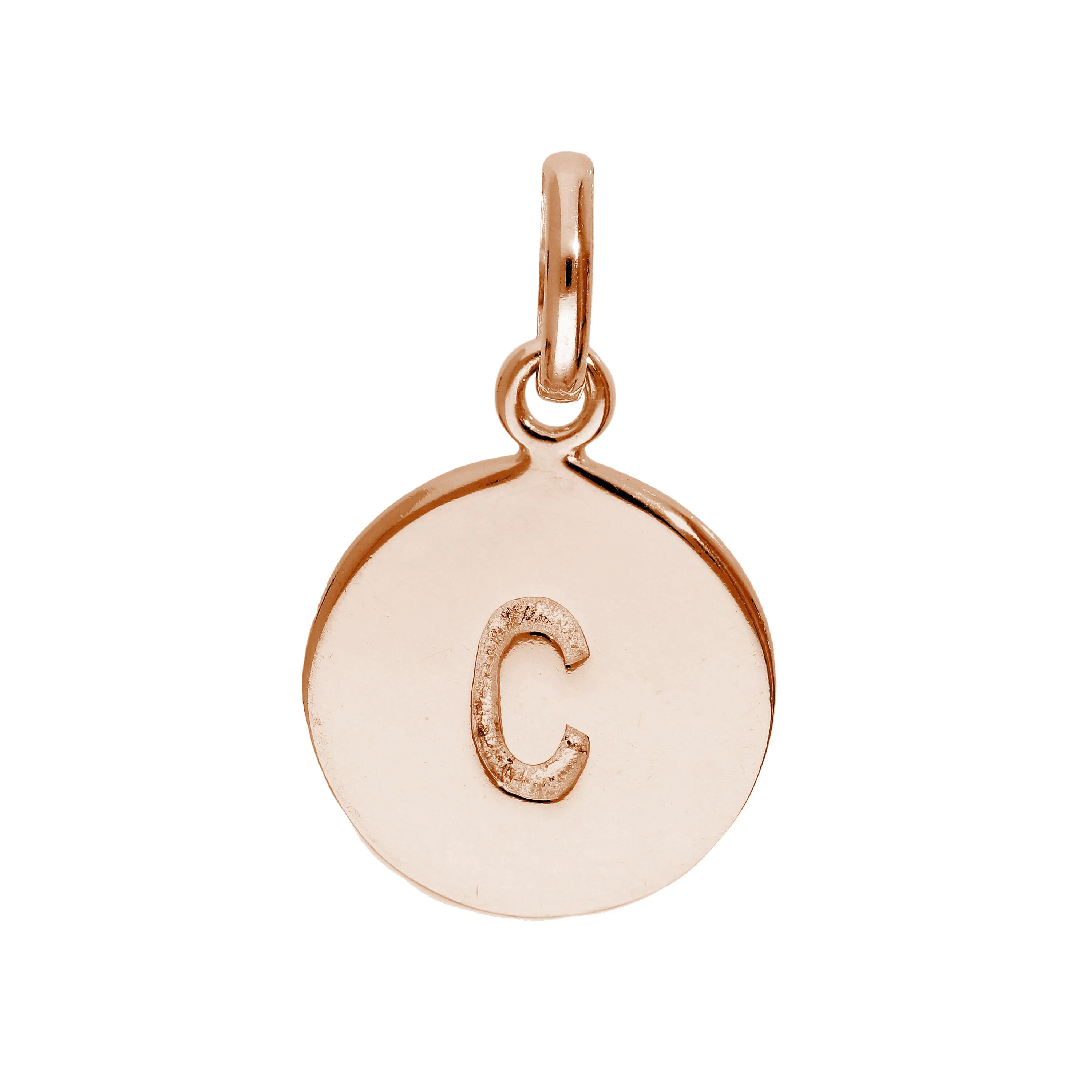 Rose Gold Plated Sterling Silver Engravable Letter A-Z Charm - Image 23