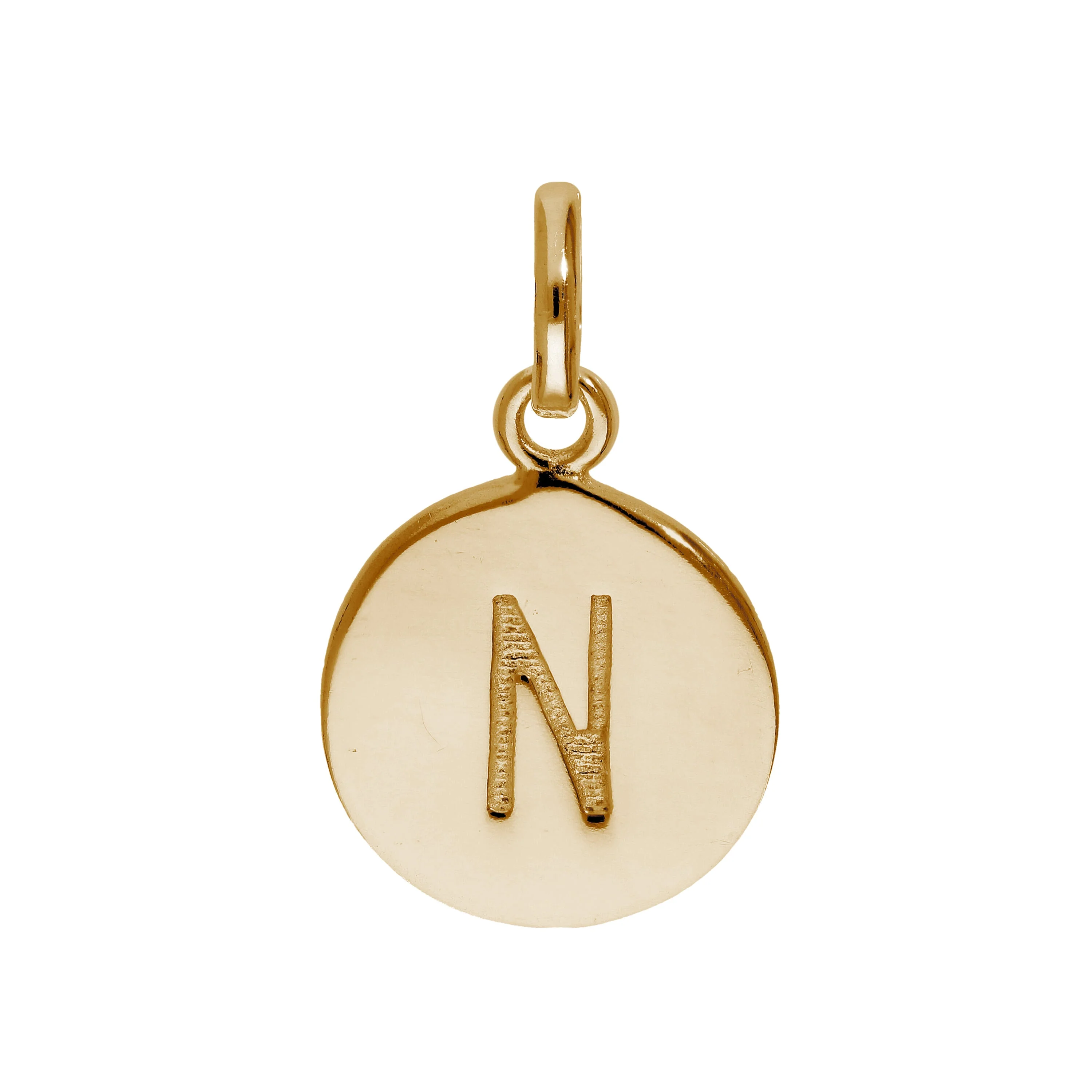 Rose Gold Plated Sterling Silver Engravable Letter A-Z Charm - Image 24