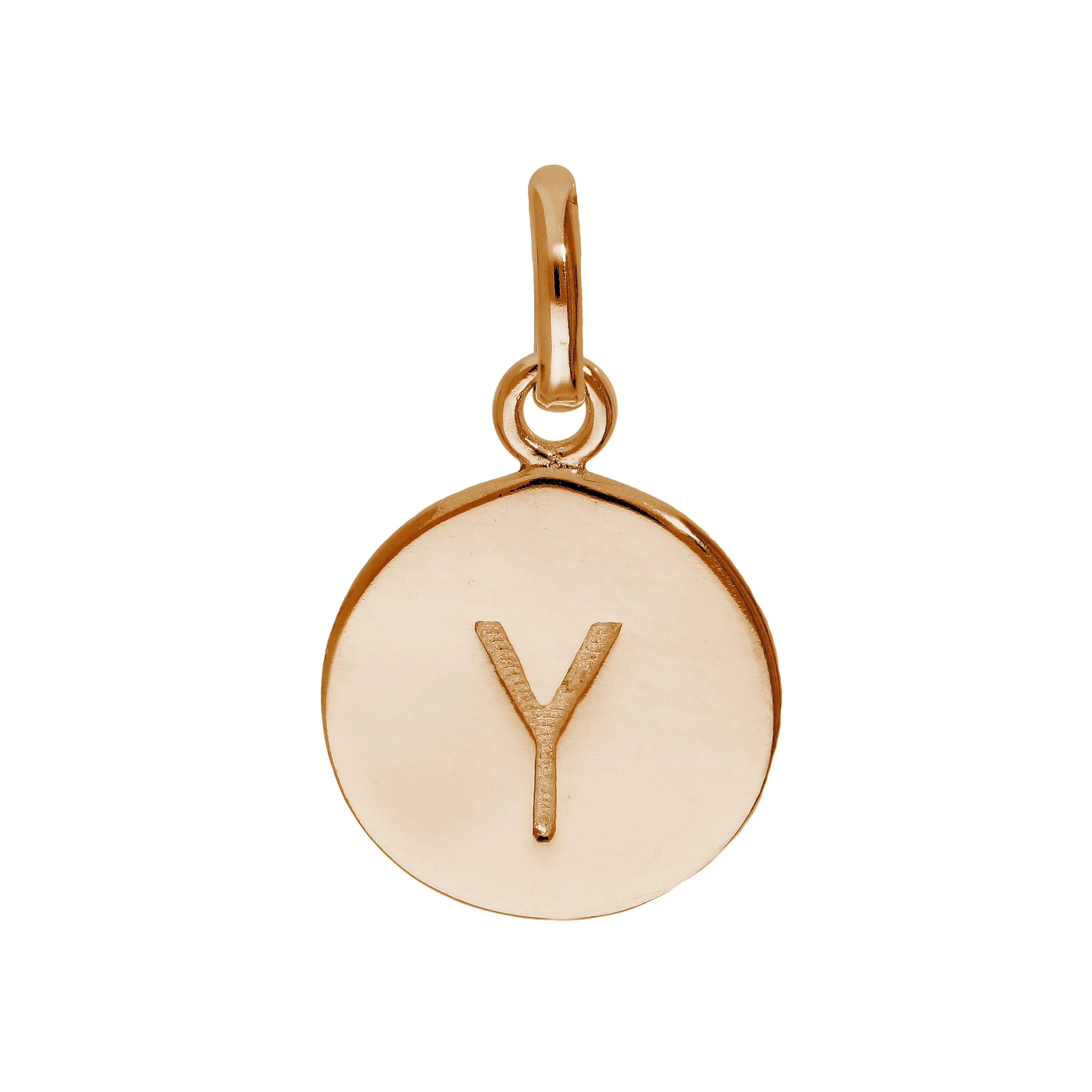 Rose Gold Plated Sterling Silver Engravable Letter A-Z Charm - Image 27