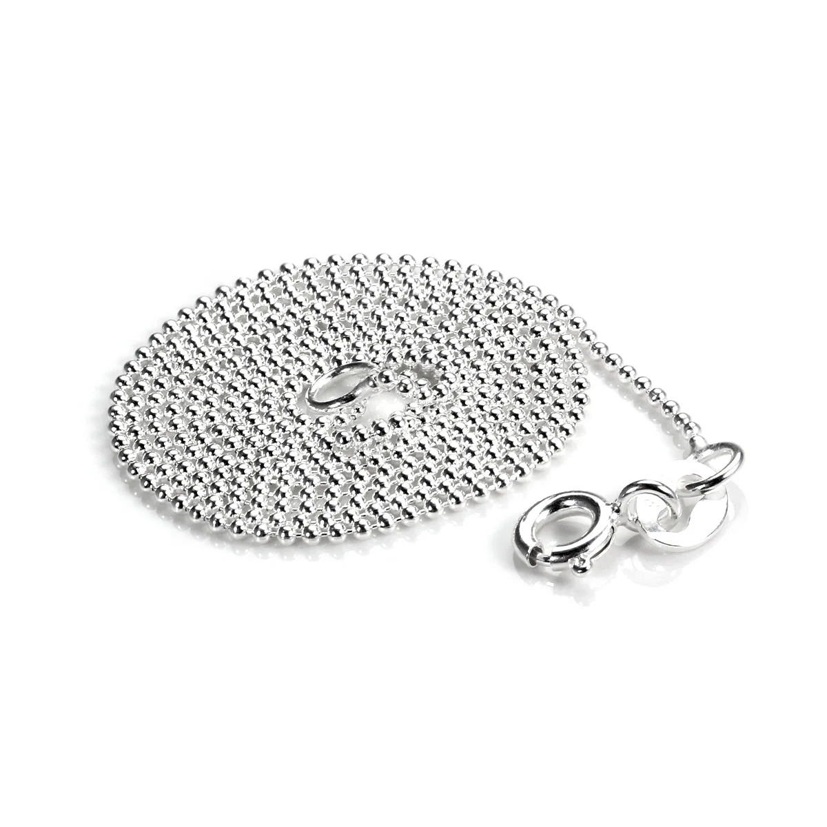 Sterling Silver 1mm Bead Chain - Image 3