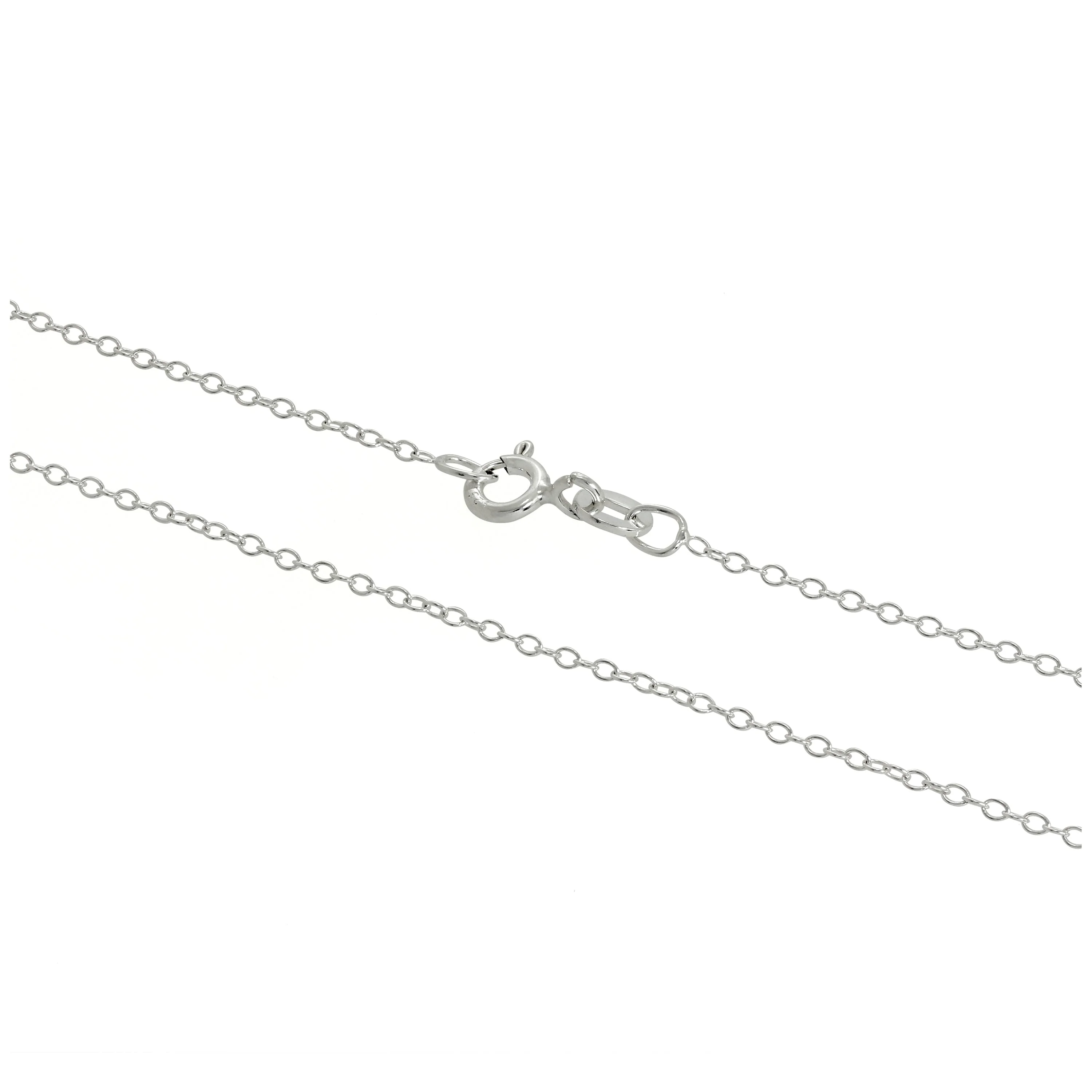 Sterling Silver 1mm Round Cable Chain 14 - 32 Inches - Image 3