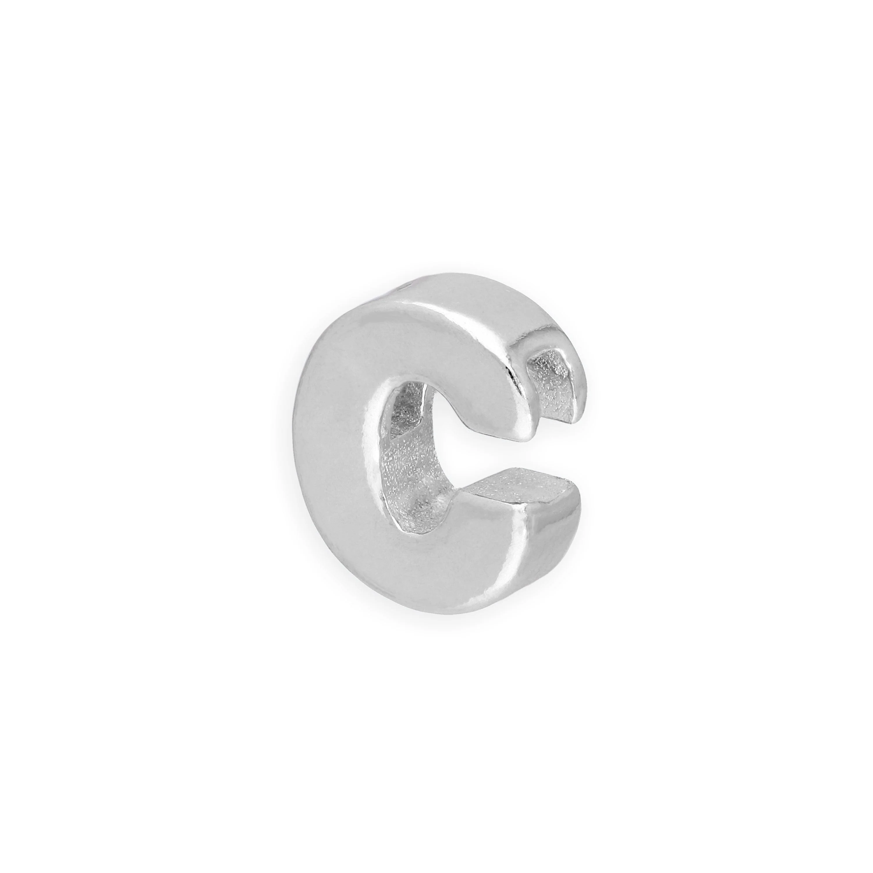 Sterling Silver Alphabet Letter Threader Bead A - Z - Image 21