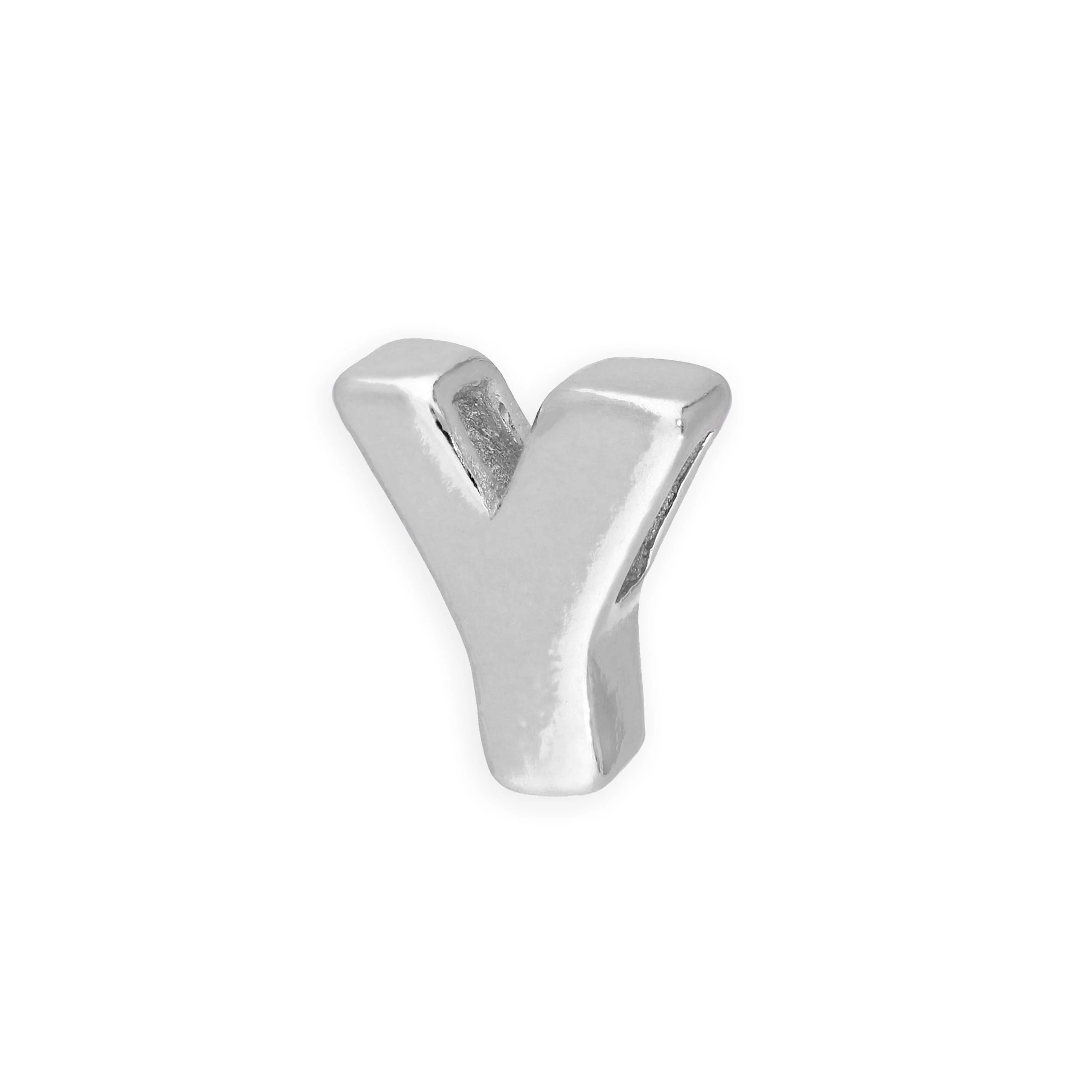 Sterling Silver Alphabet Letter Threader Bead A - Z - Image 5