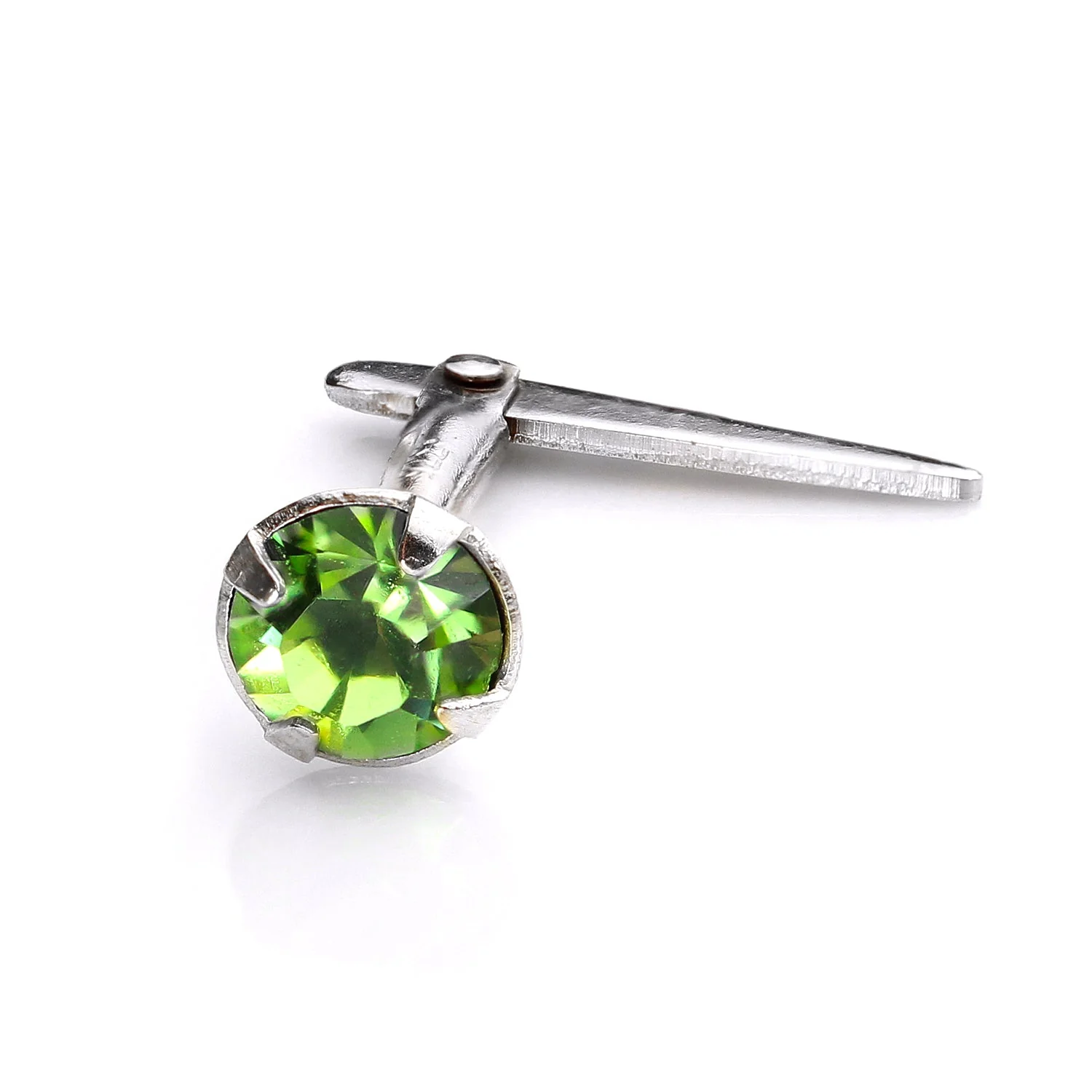 Sterling Silver Andralok Nose Stud with 3mm Crystal - Image 10