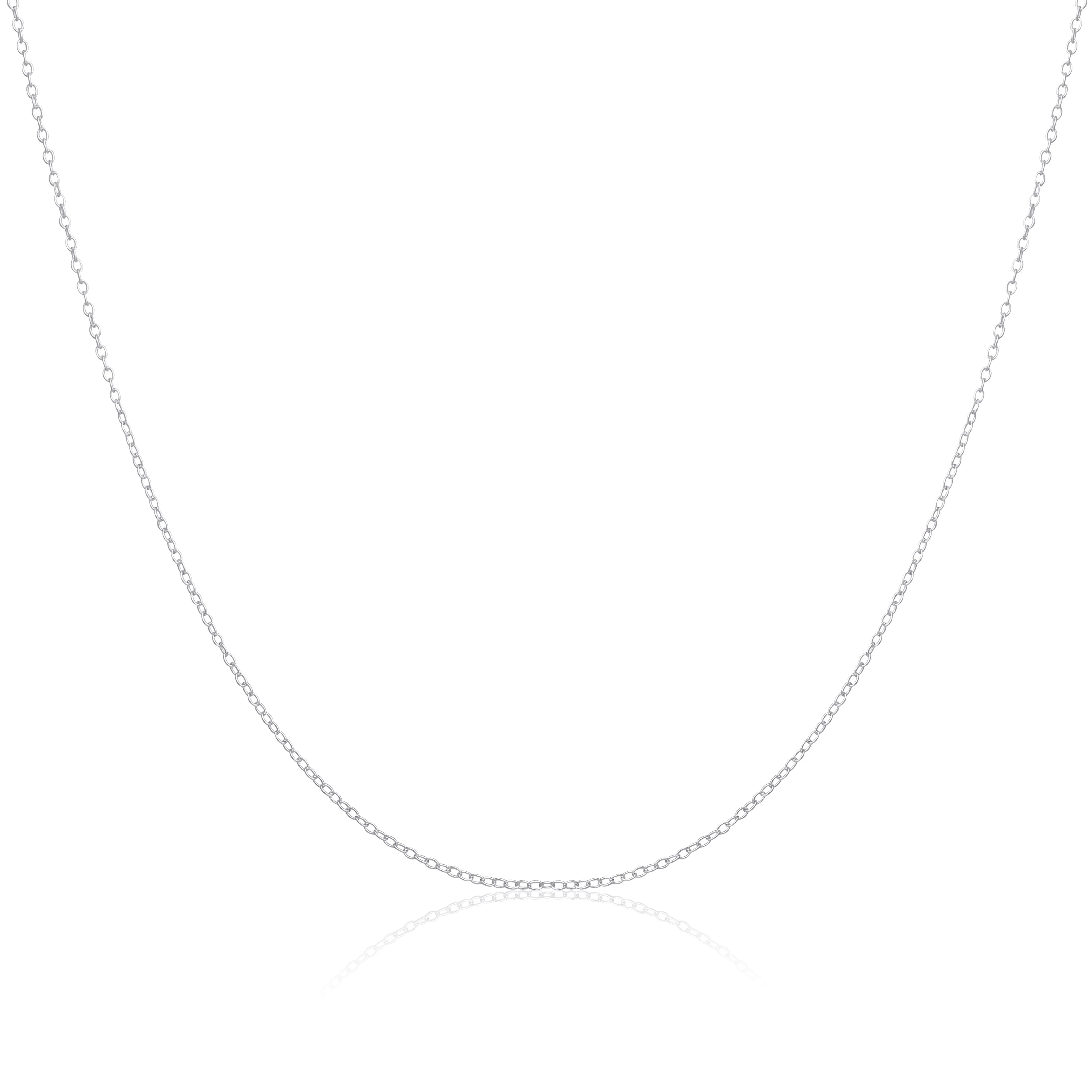 Sterling Silver Belcher Chain Necklace 14 - 22 Inches