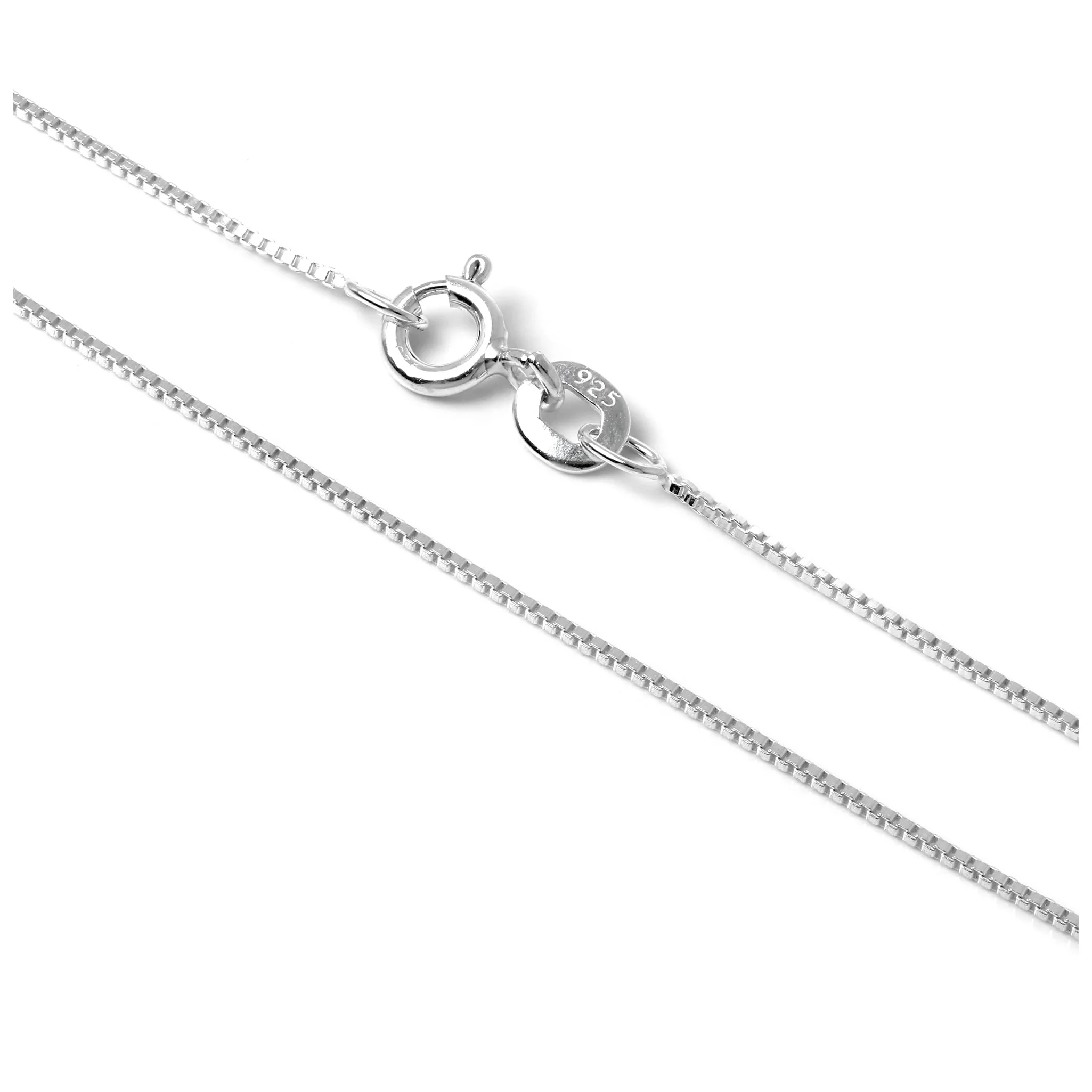 Sterling Silver Box Chain 14 - 22 Inches - Image 3