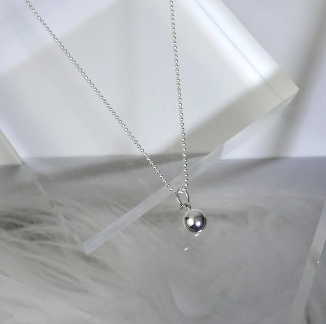 Sterling Silver Christmas Bauble Necklace - 14 - 22 Inches - Image 2