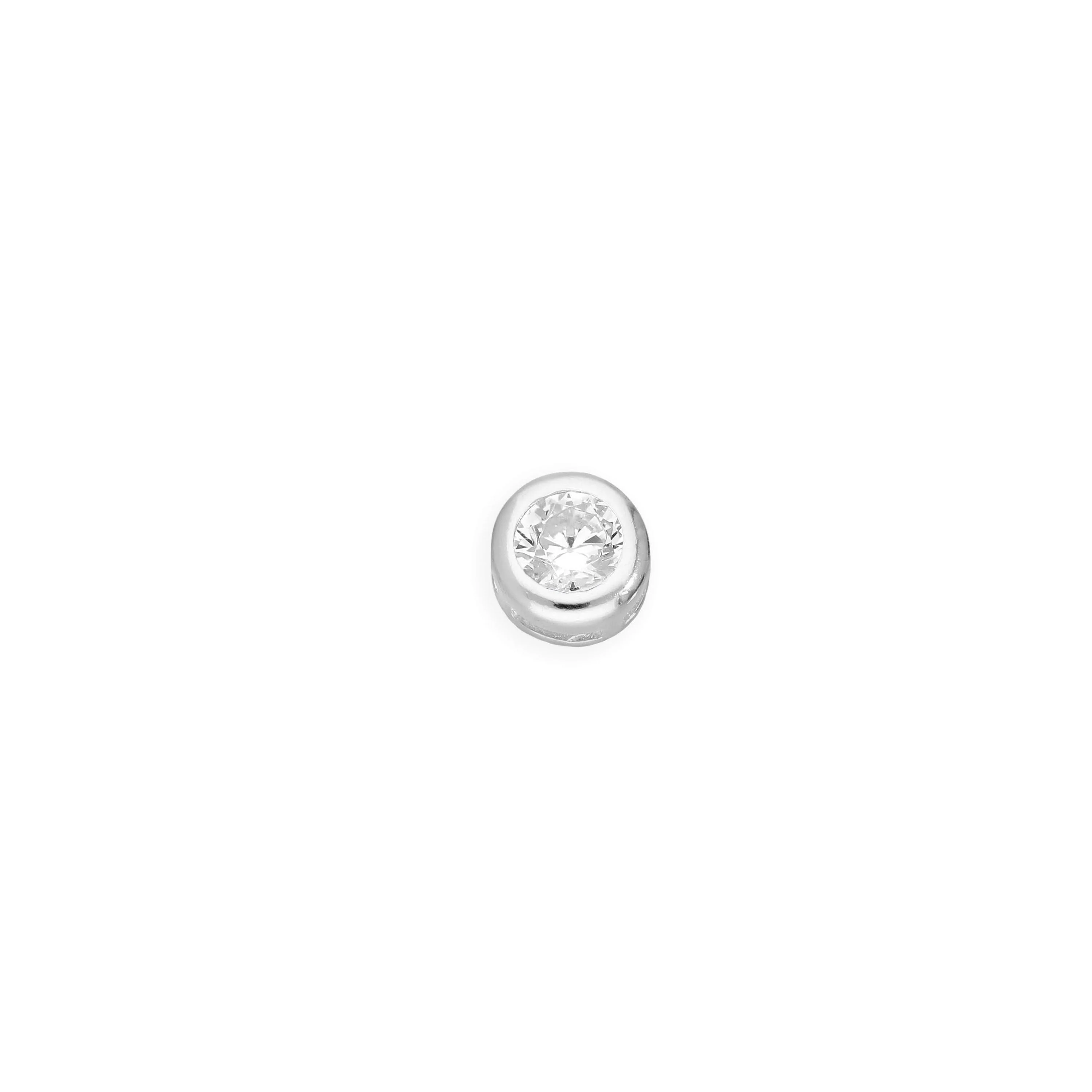 Sterling Silver & CZ Crystal Floating Birthstone Charms - Image 5