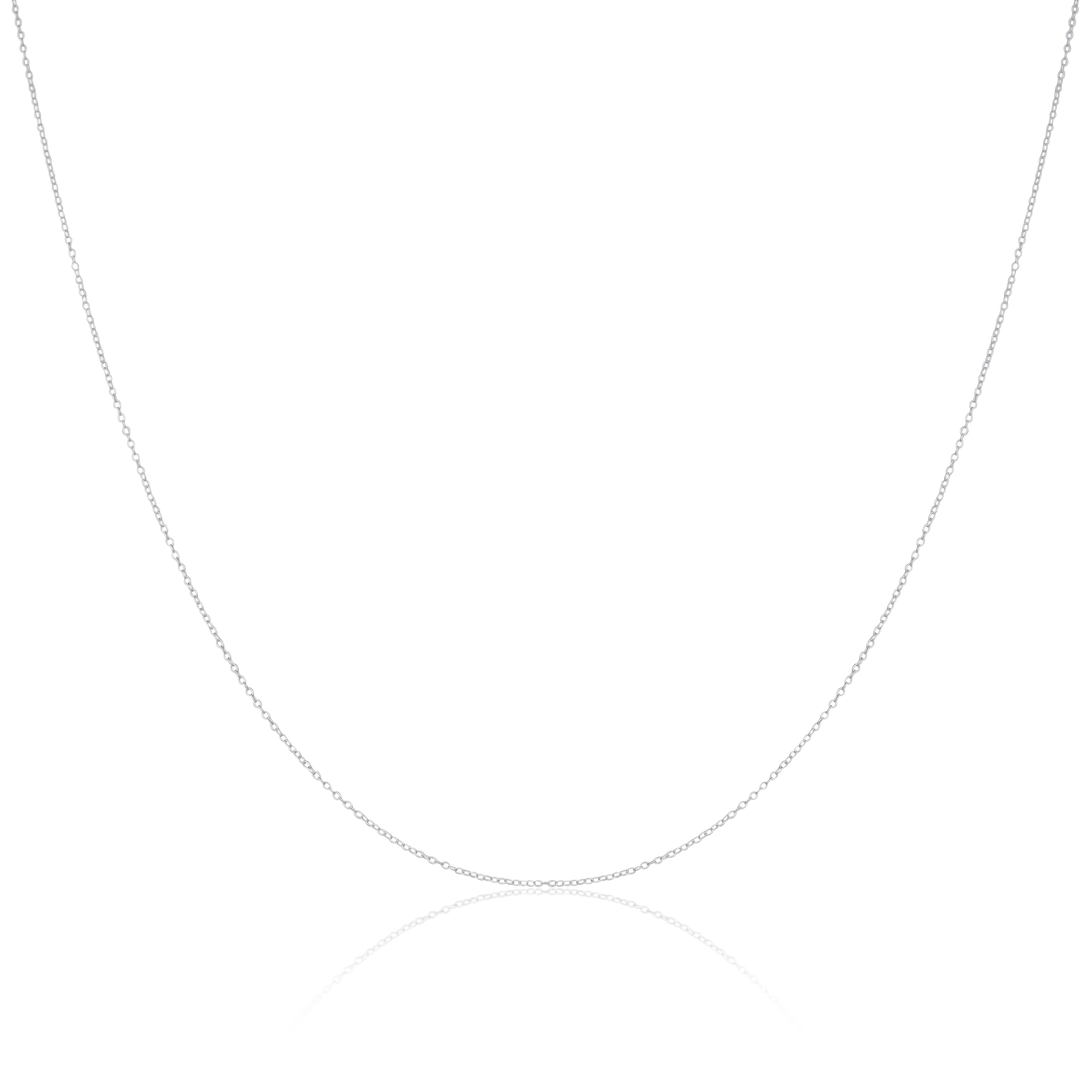 Sterling Silver Fine 0.8mm Cable Chain 14 - 32 Inches