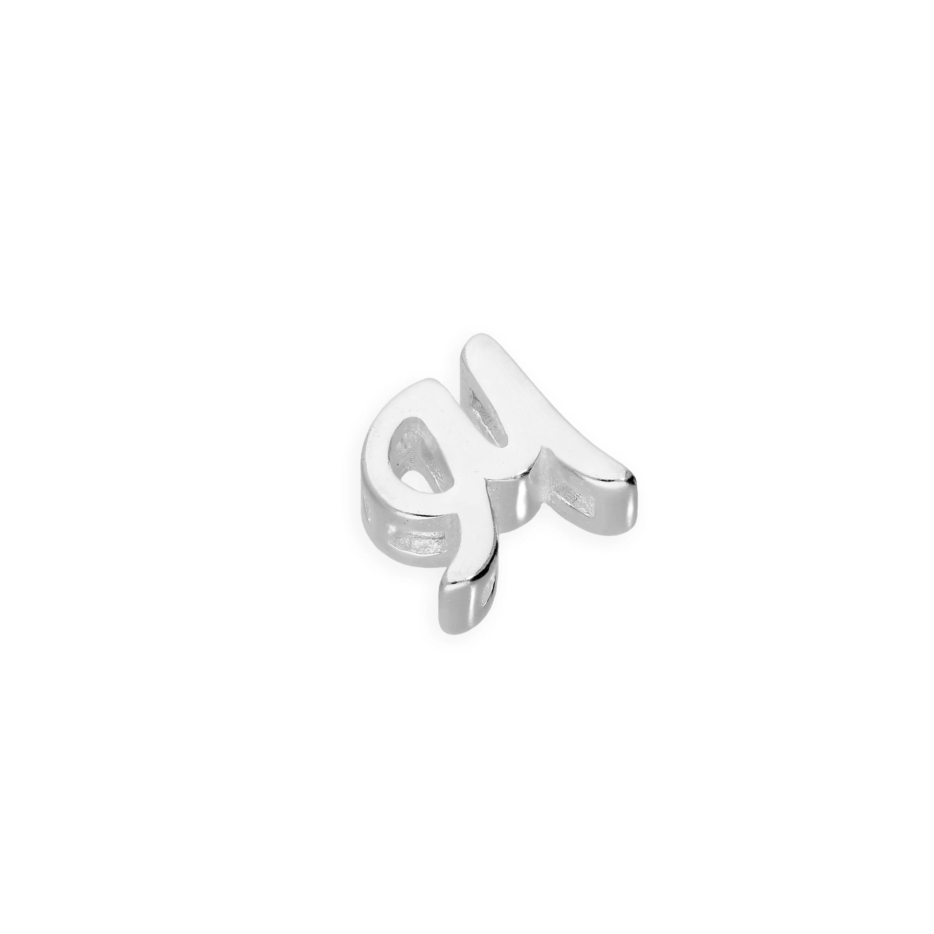 Sterling Silver Floating Fancy Calligraphy Script Letter Charms A - Z - Image 21
