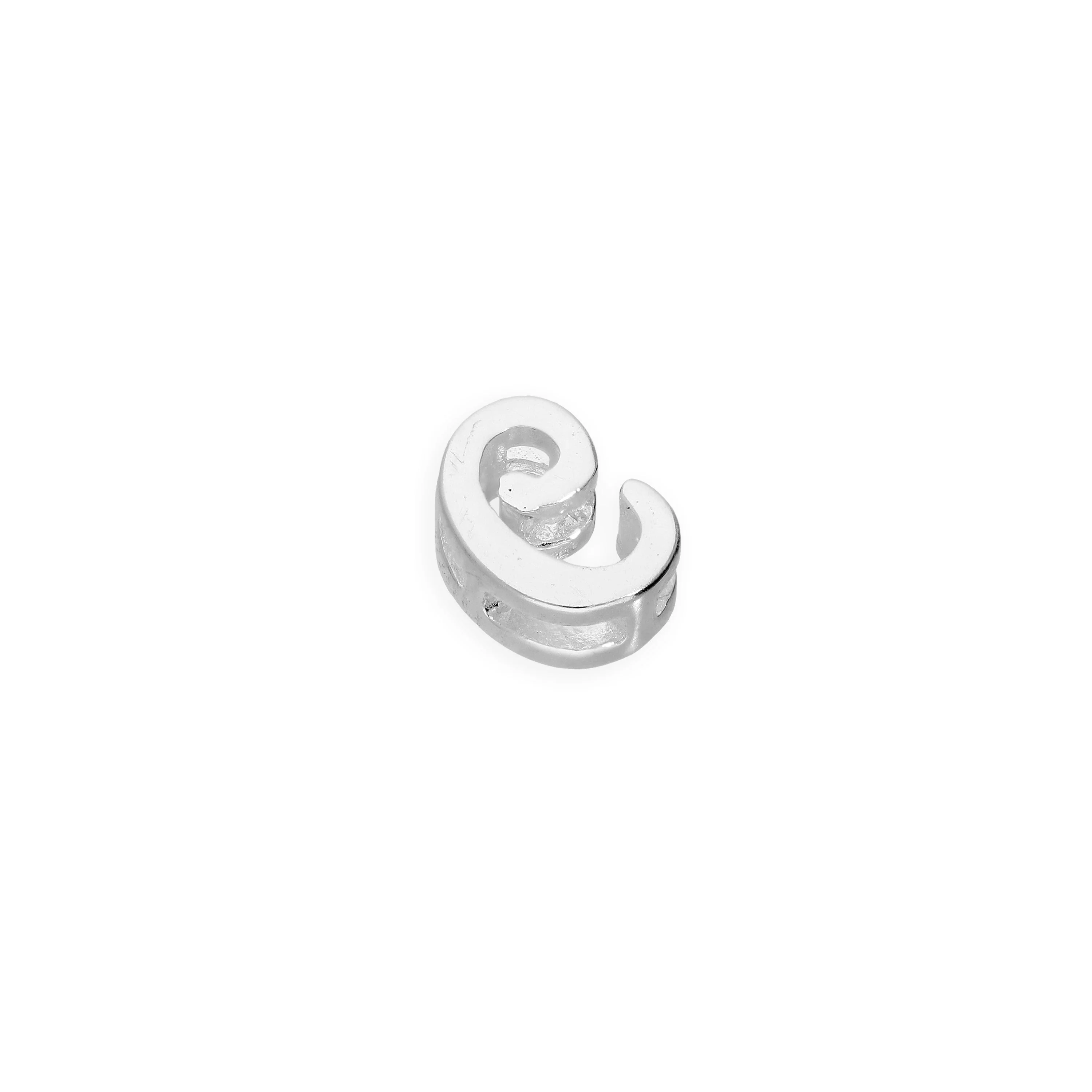 Sterling Silver Floating Fancy Calligraphy Script Letter Charms A - Z - Image 26