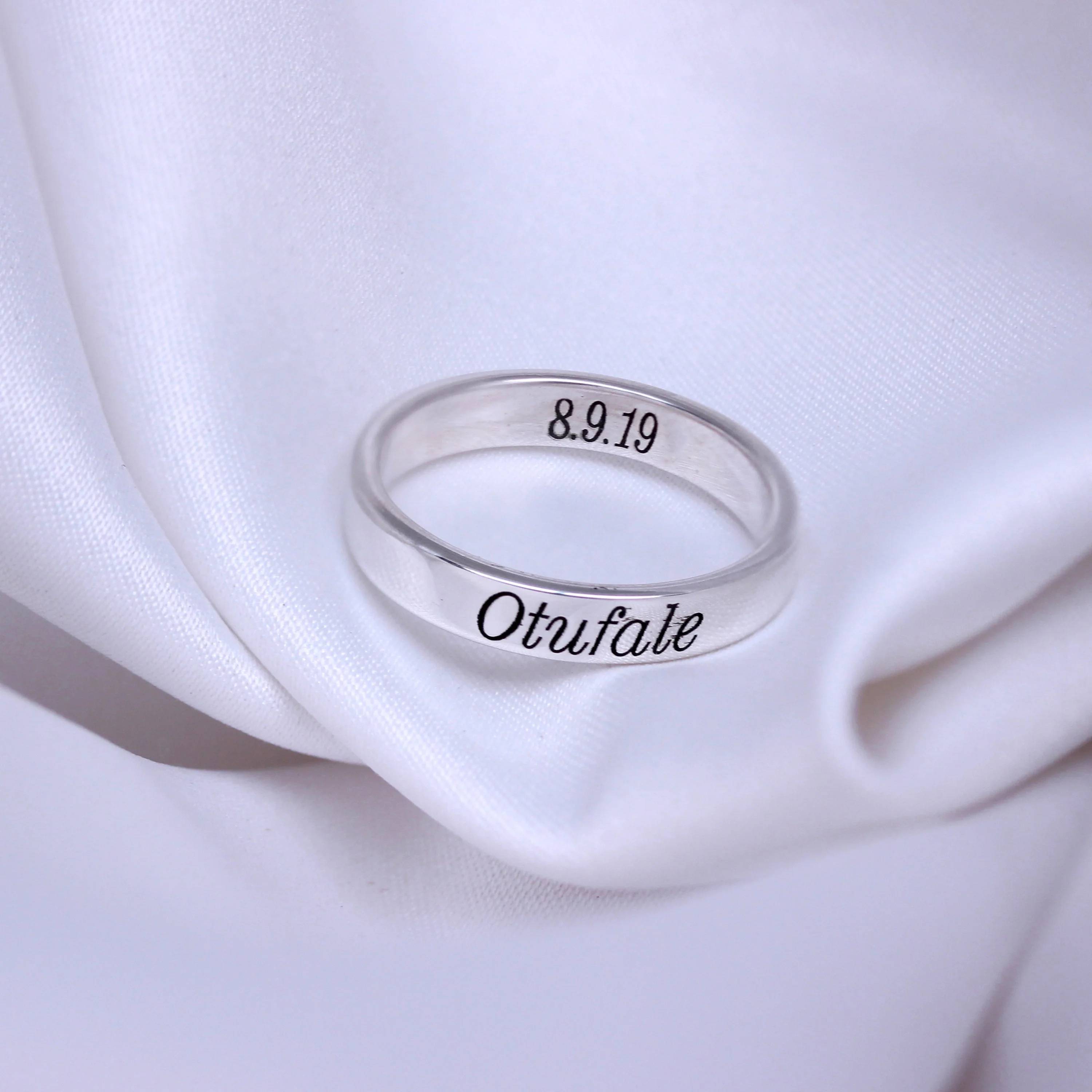 Sterling Silver Handcrafted 6mm Band - Image 2