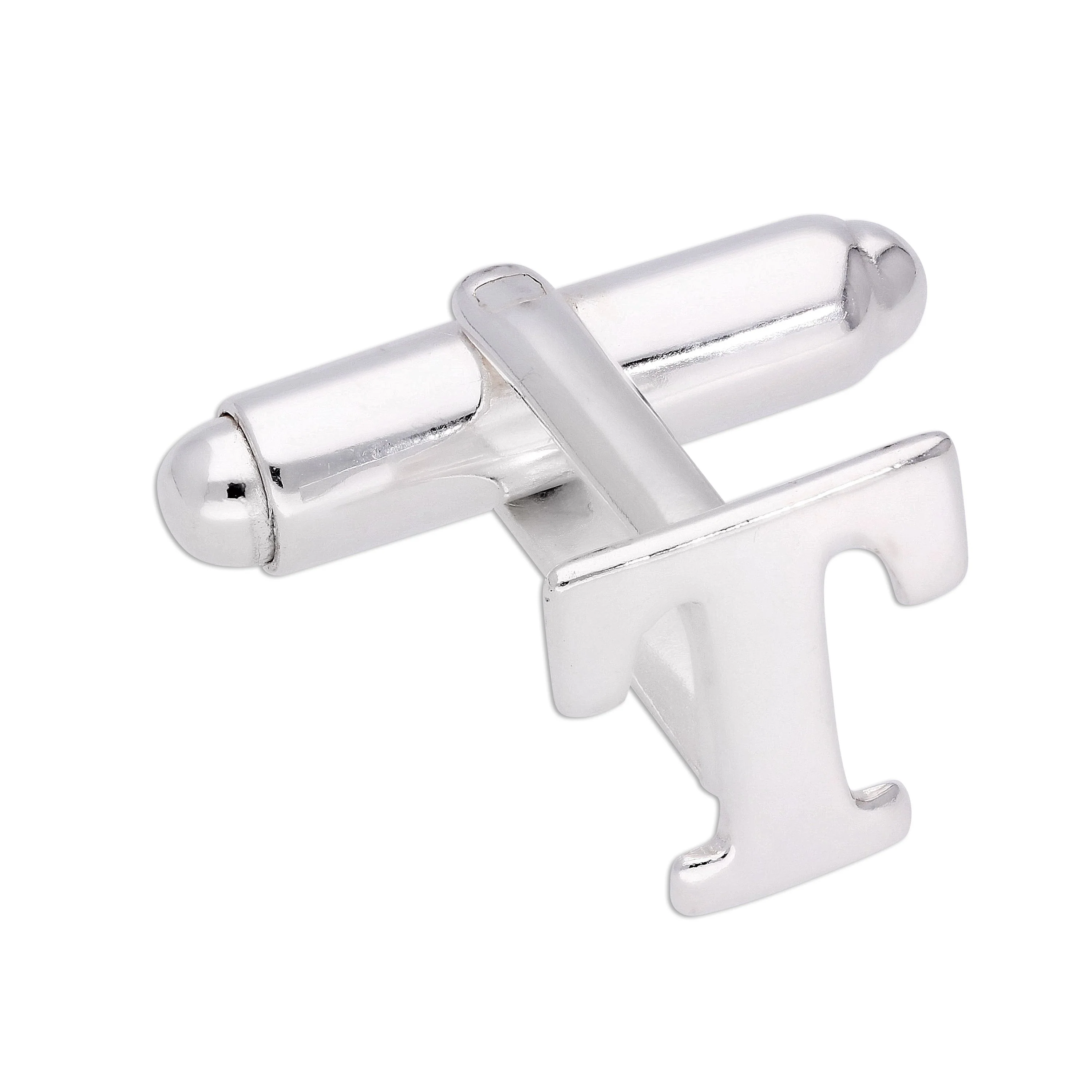 Sterling Silver Letter Swivel Back Cufflink A - Z - Image 23
