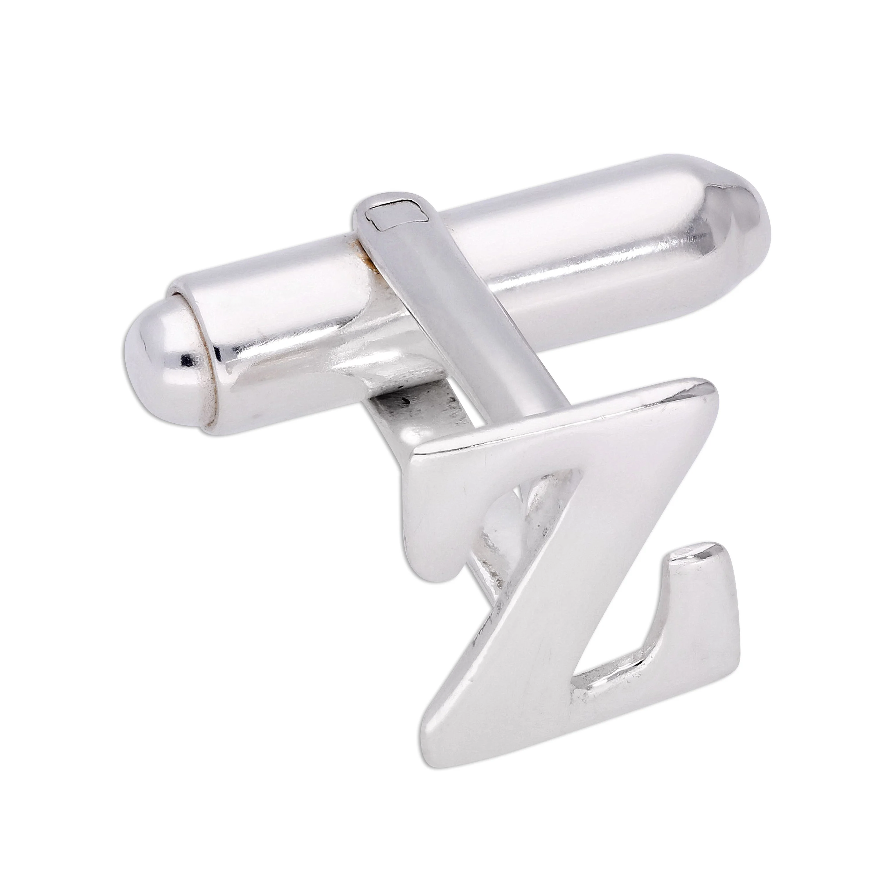 Sterling Silver Letter Swivel Back Cufflink A - Z - Image 7