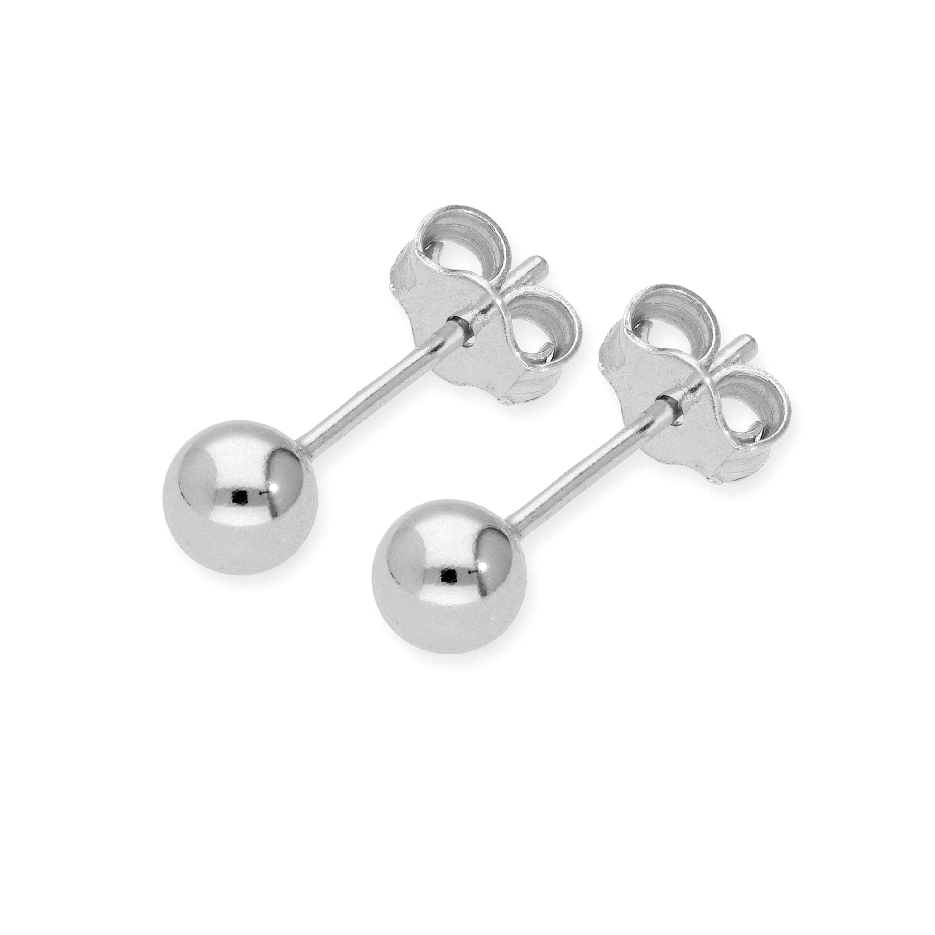 Sterling Silver Lightweight Ball Stud Earrings 1mm - 12mm - Image 7