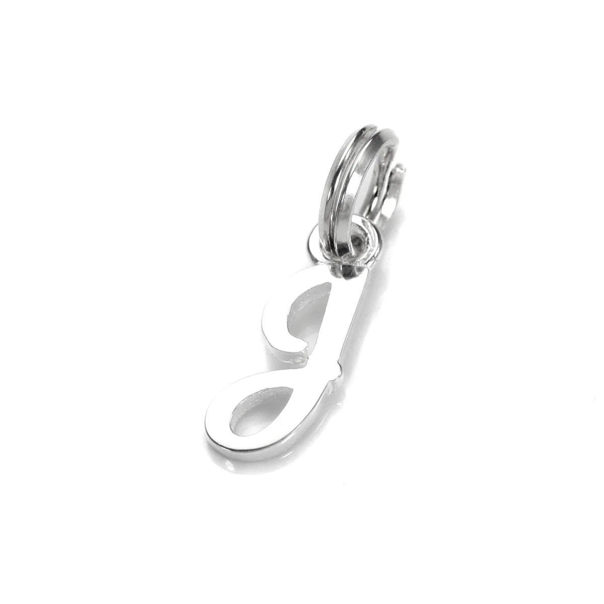 Sterling Silver Script Letter Charm - Image 11