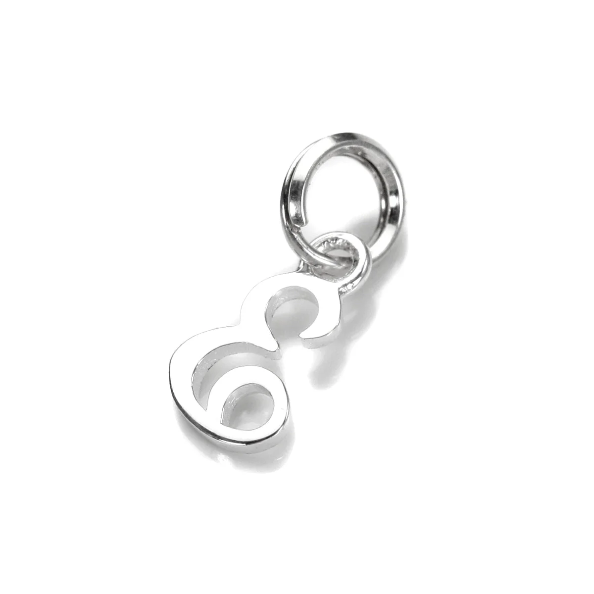 Sterling Silver Script Letter Charm - Image 24
