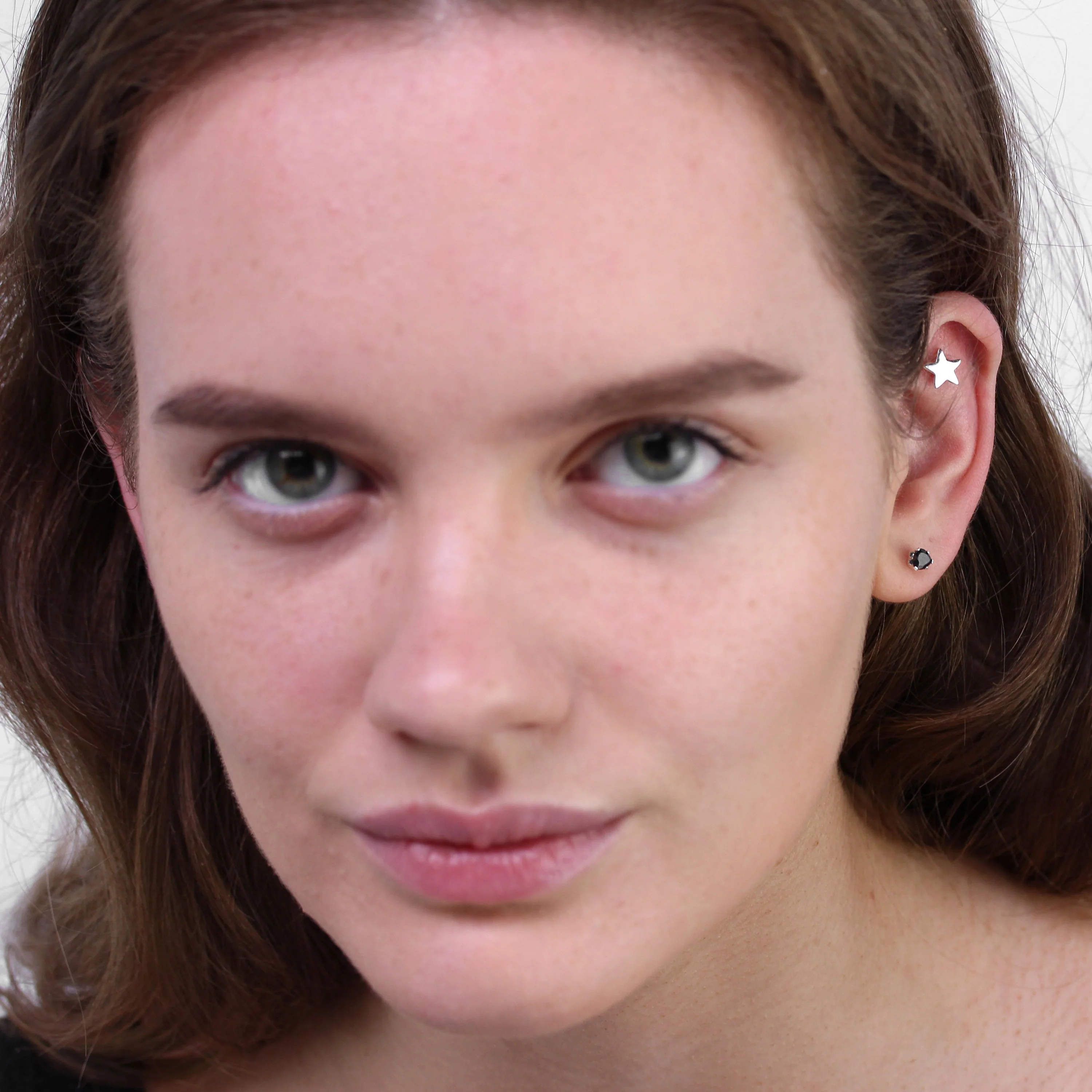 Sterling Silver Star Stud Earrings - Image 3