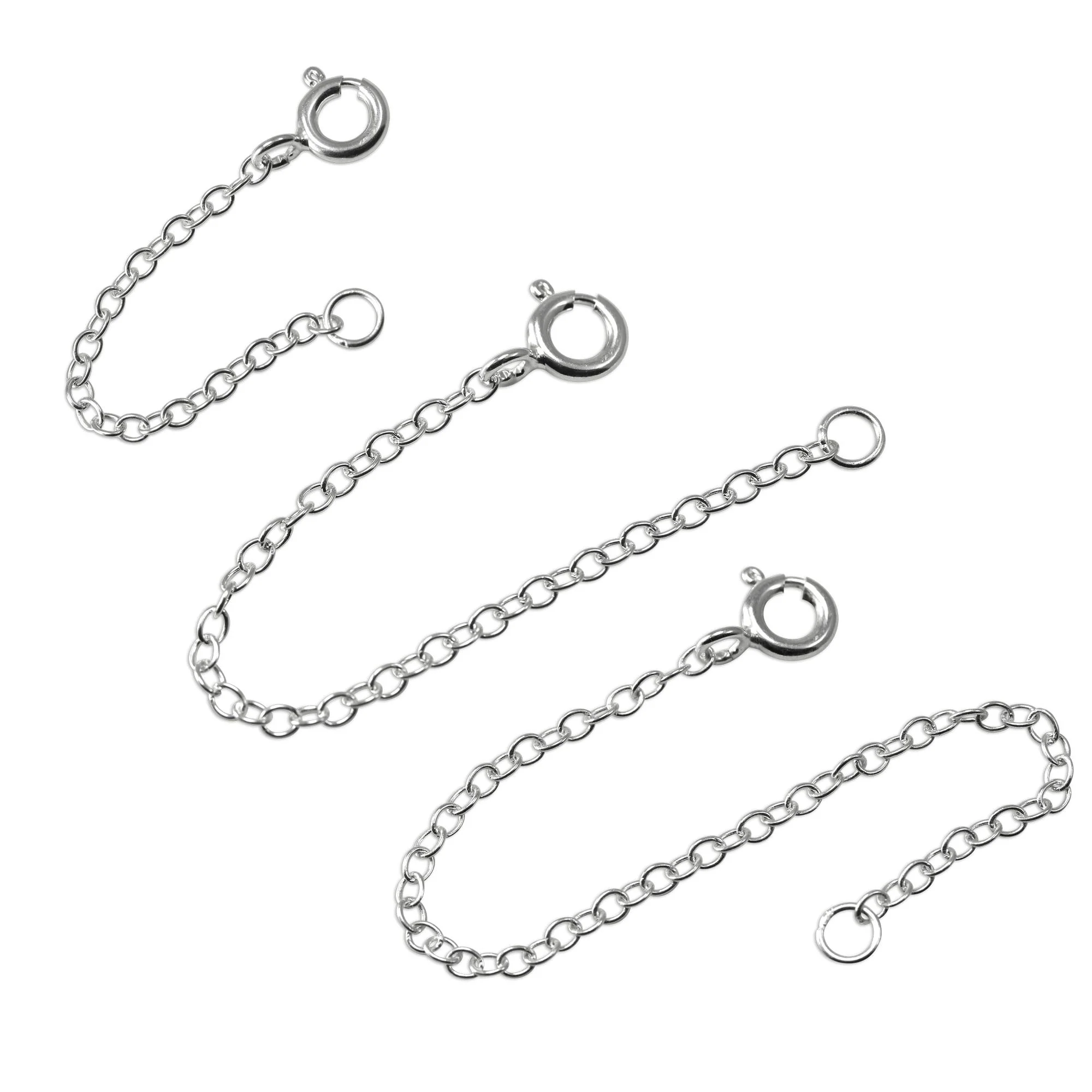 Sterling Silver Trace Chain Extender 2 - 4 Inches - Image 3