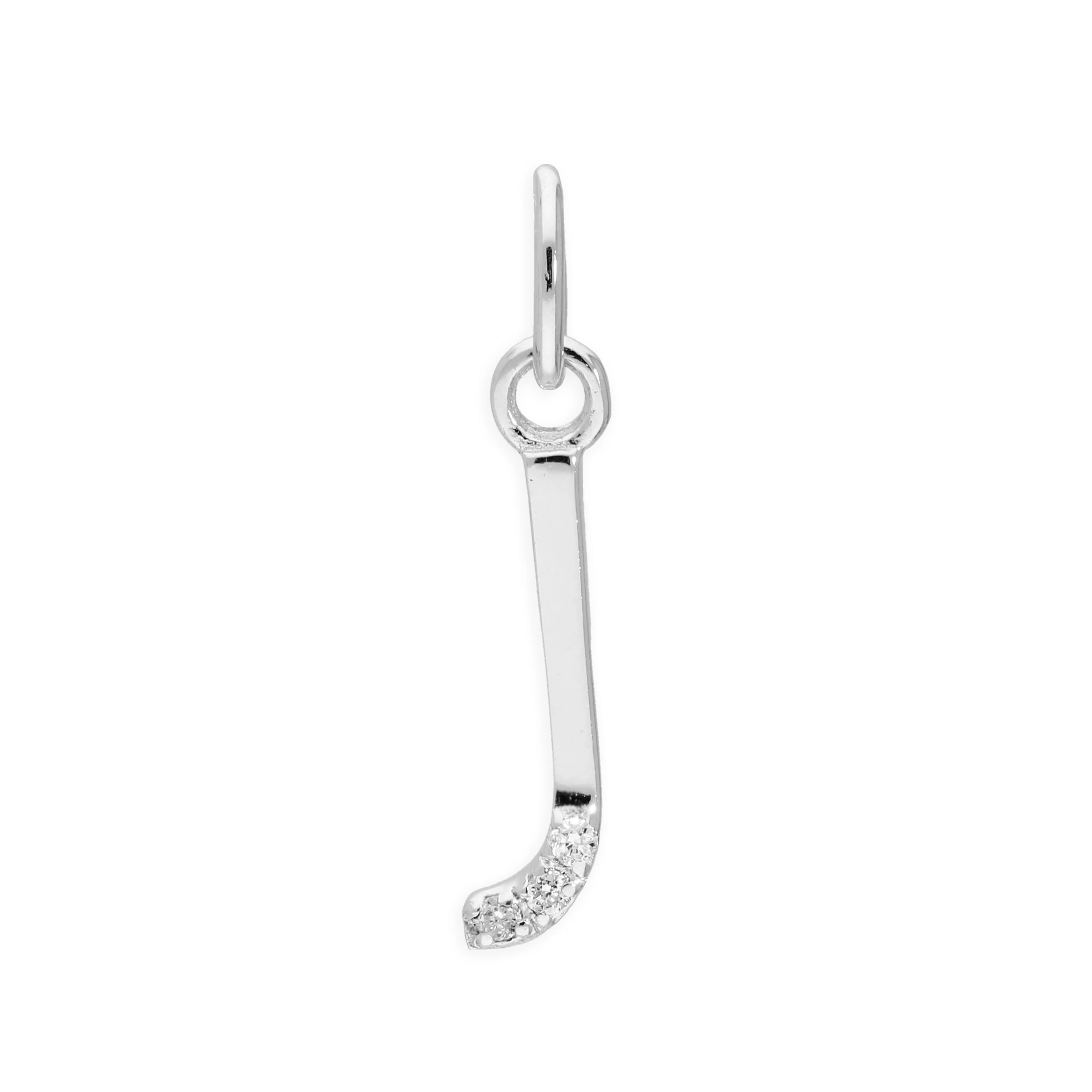 Sterling Silver & Triple 1.2pt Diamond Alphabet Letter Pendant A - Z - Image 4